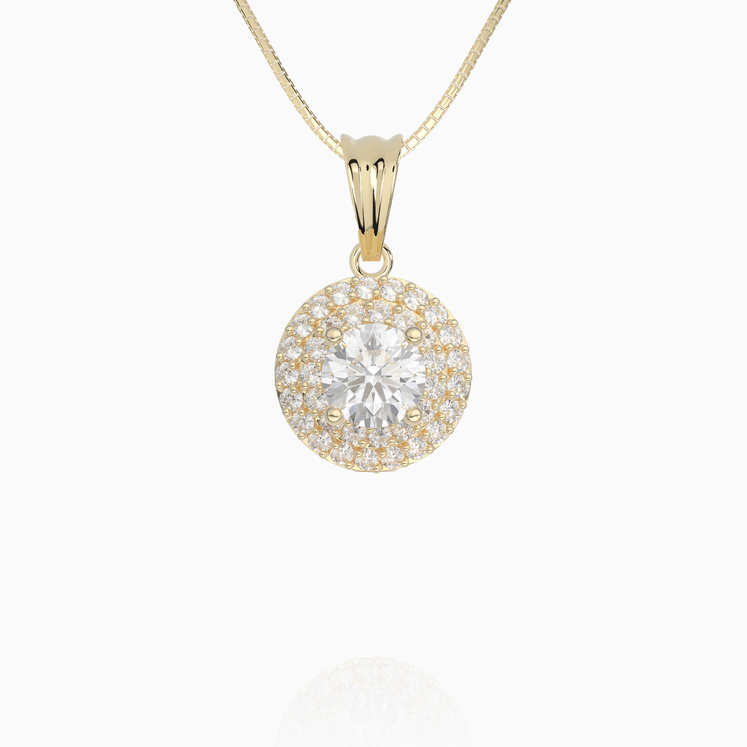 Double Halo Pendant