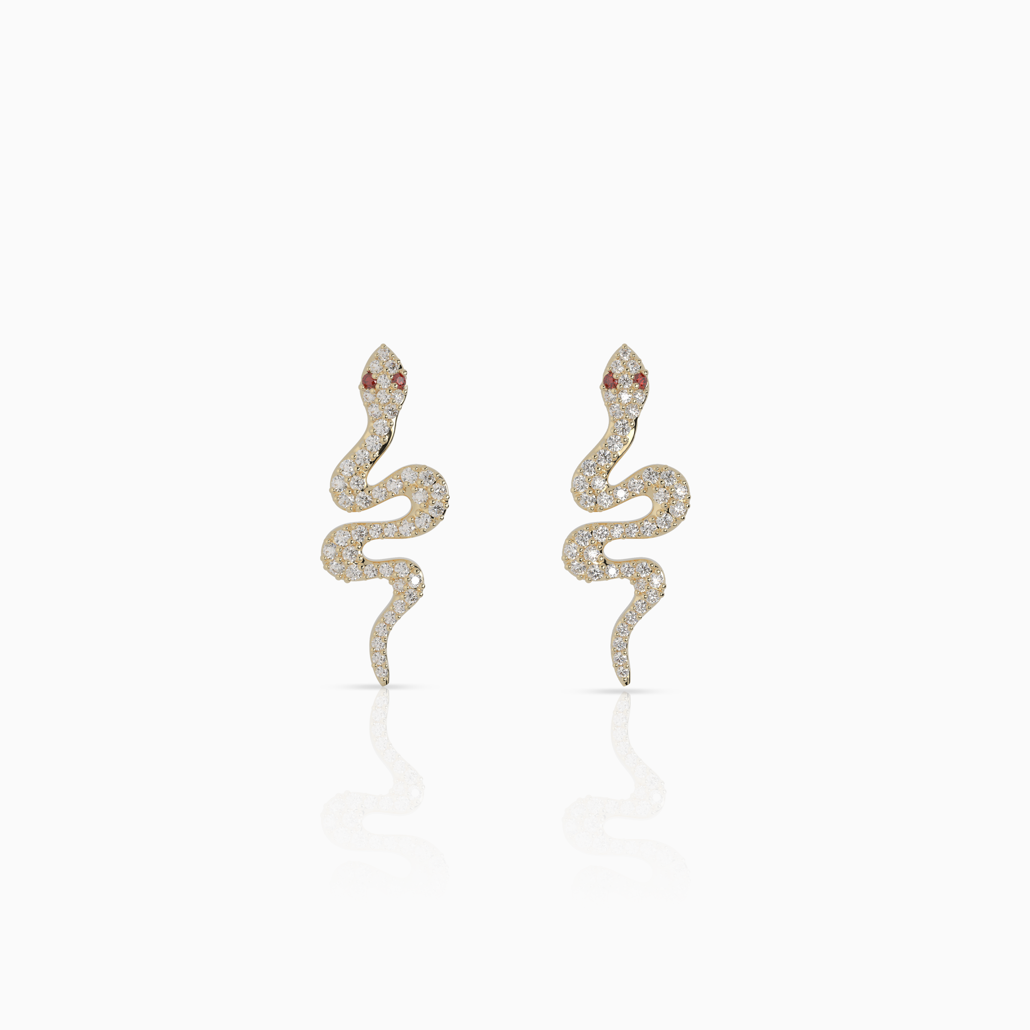 Pavé Snake Earrings
