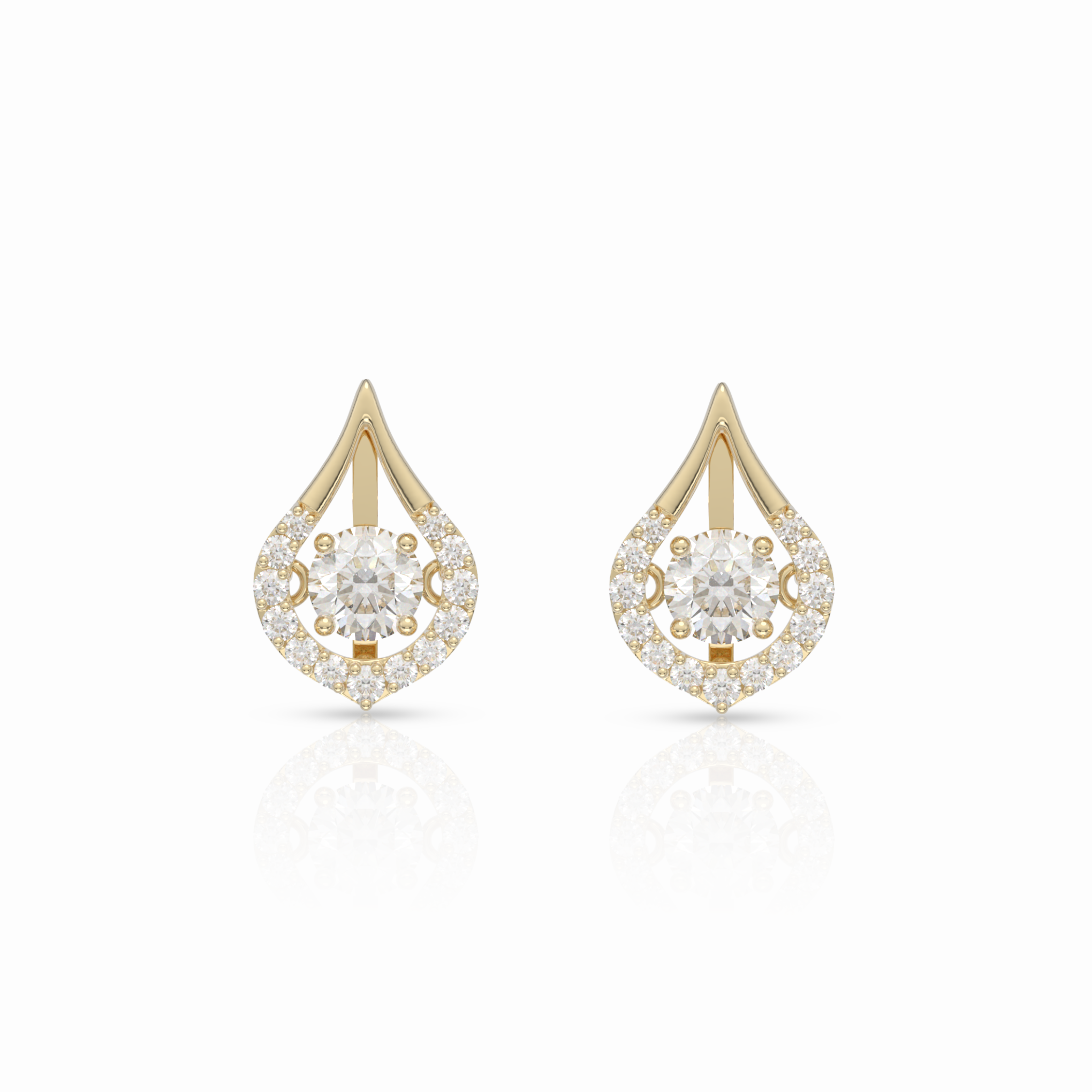 Pear Drop Dancing Stones Earrings