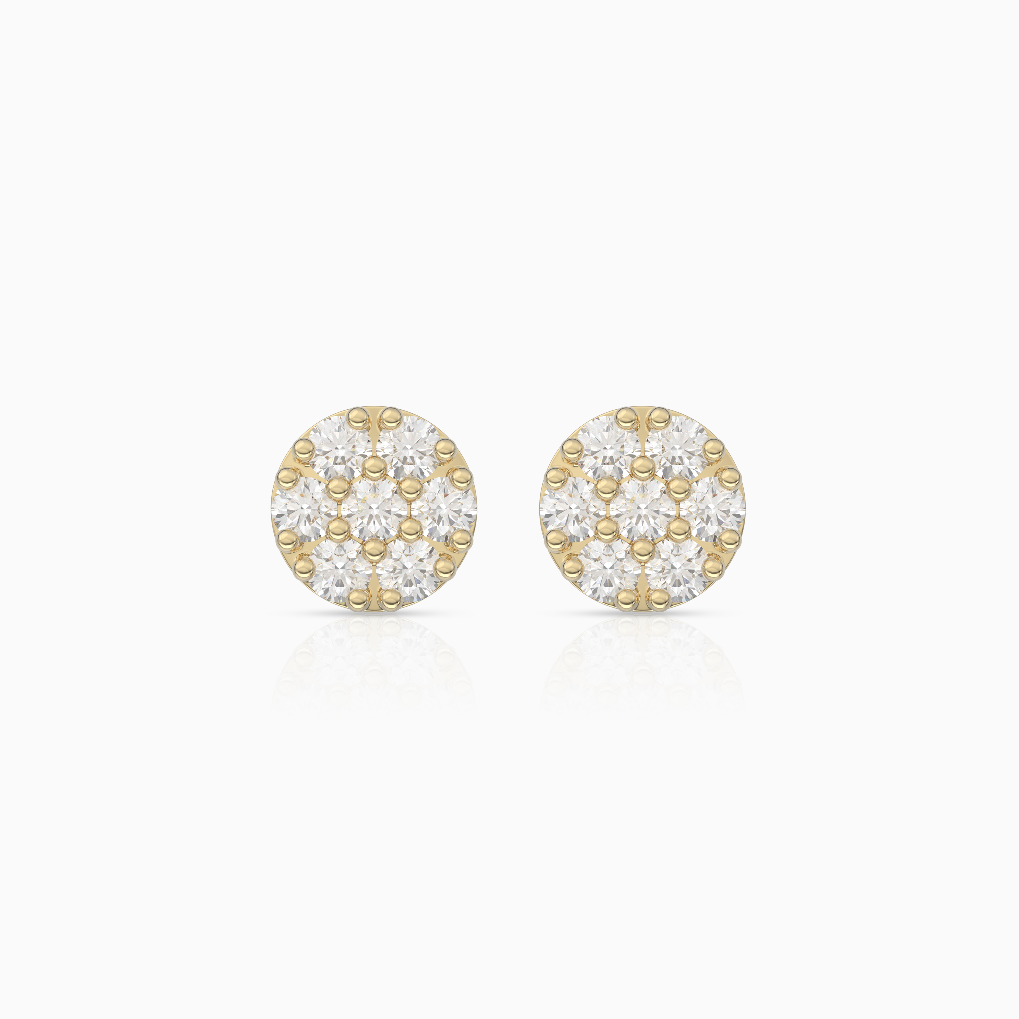 Cluster Circle Earrings