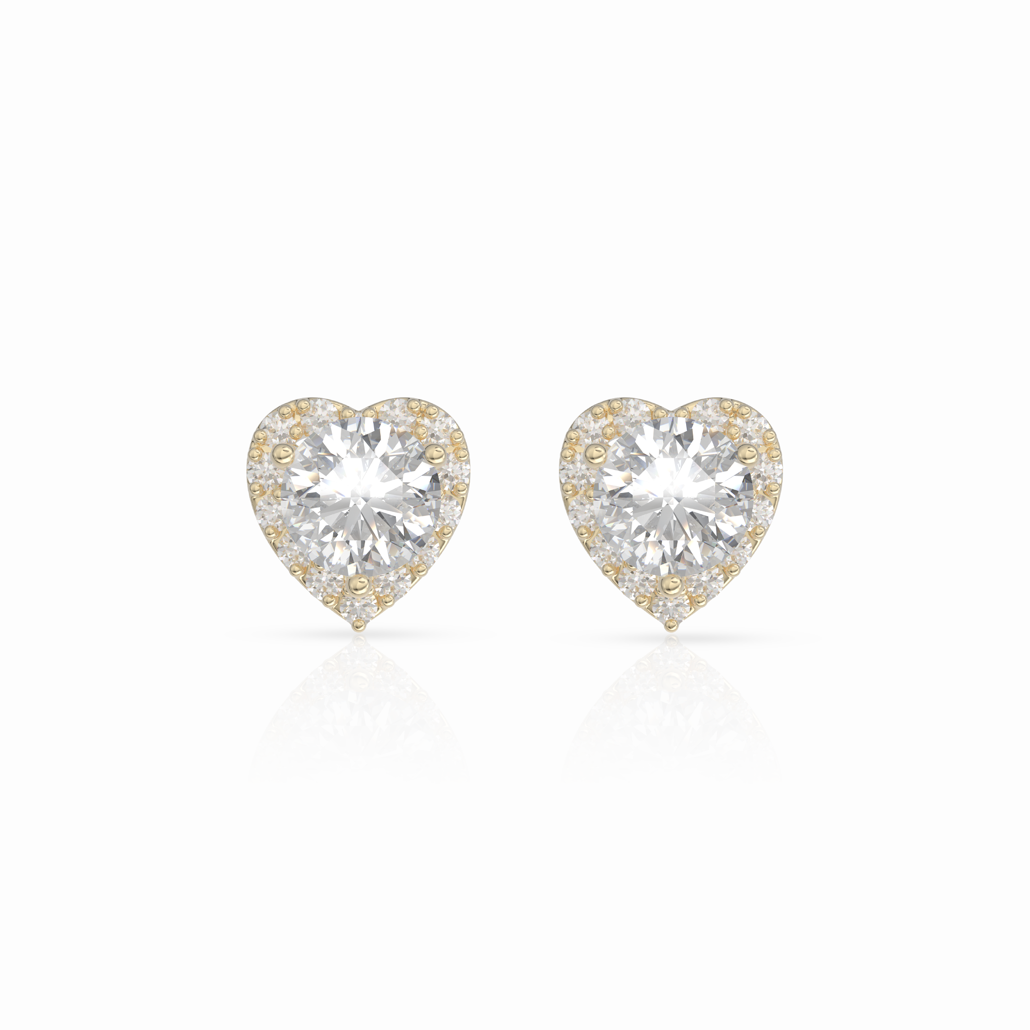 Halo Heart Earrings