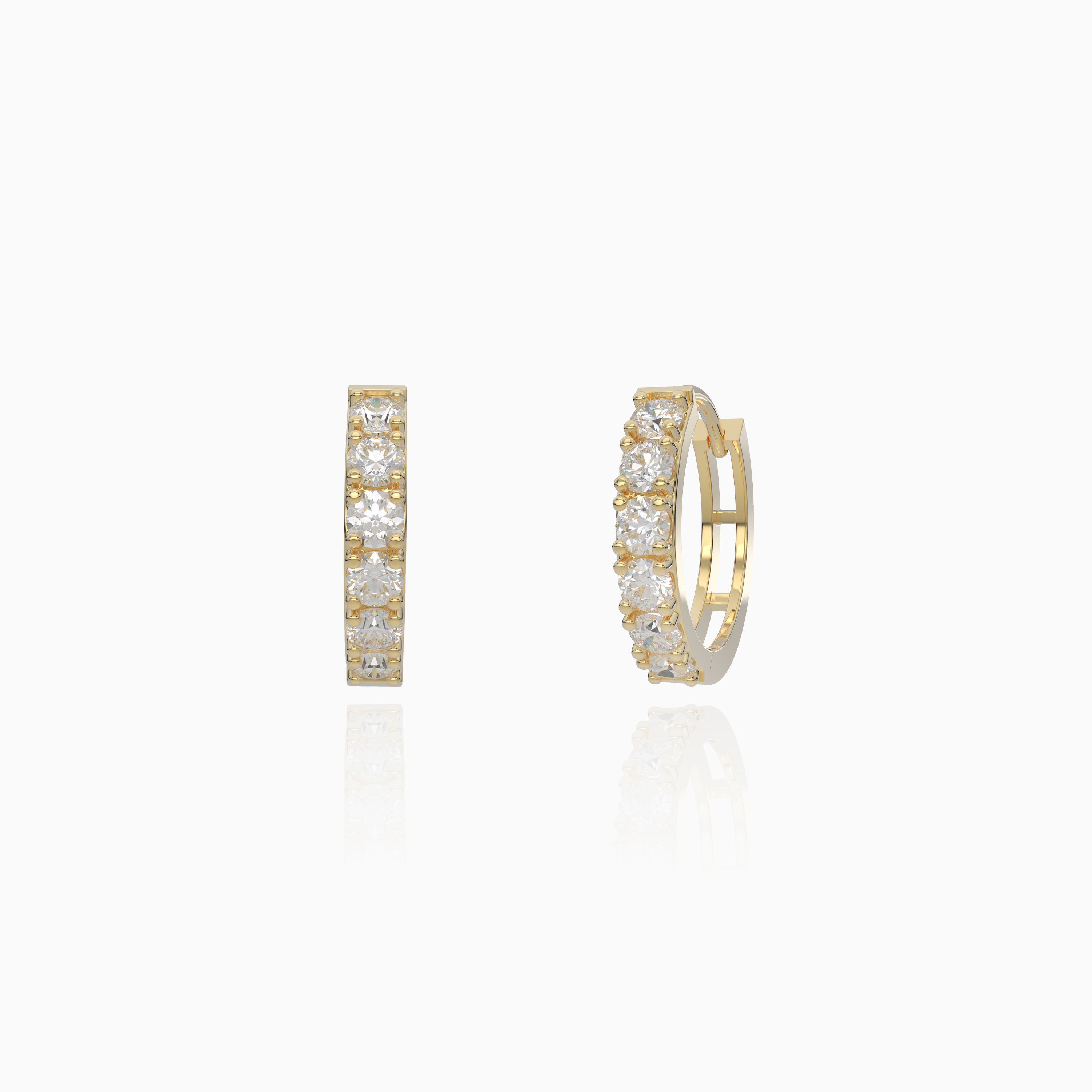 Pavé Hoop Earrings