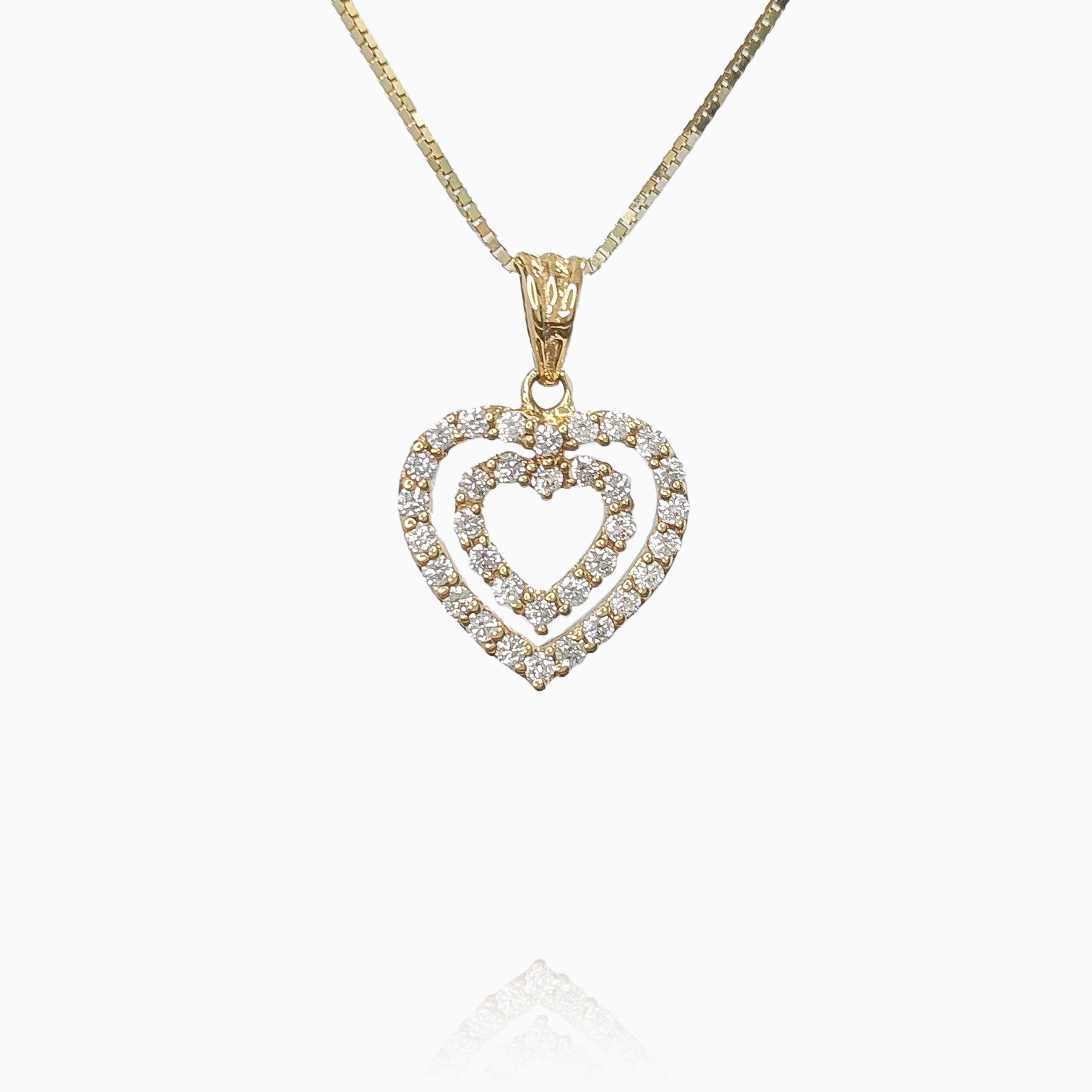 Mini Double Heart Pendant