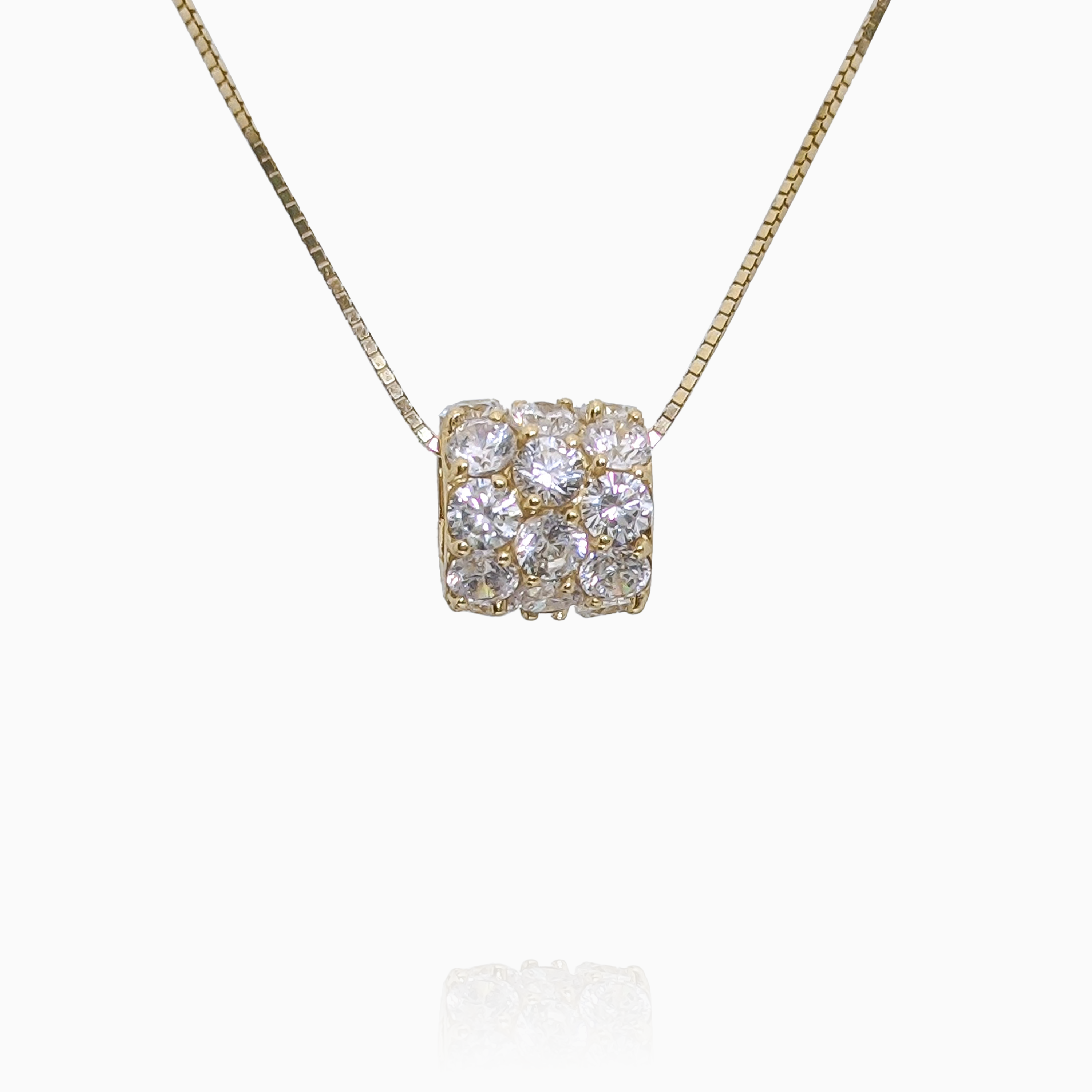 Eternity Pavé Tube Pendant