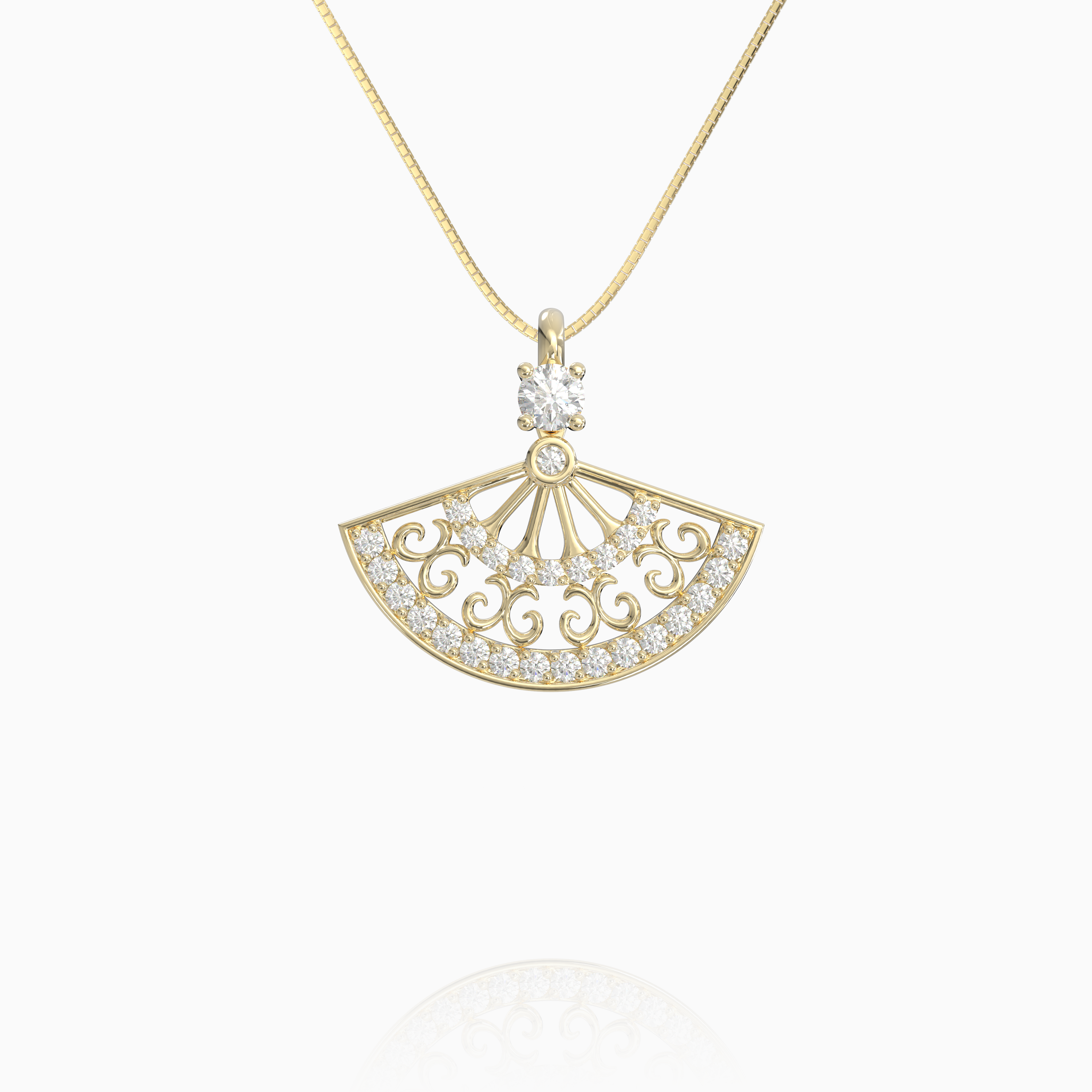 Vintage Fan Pendant