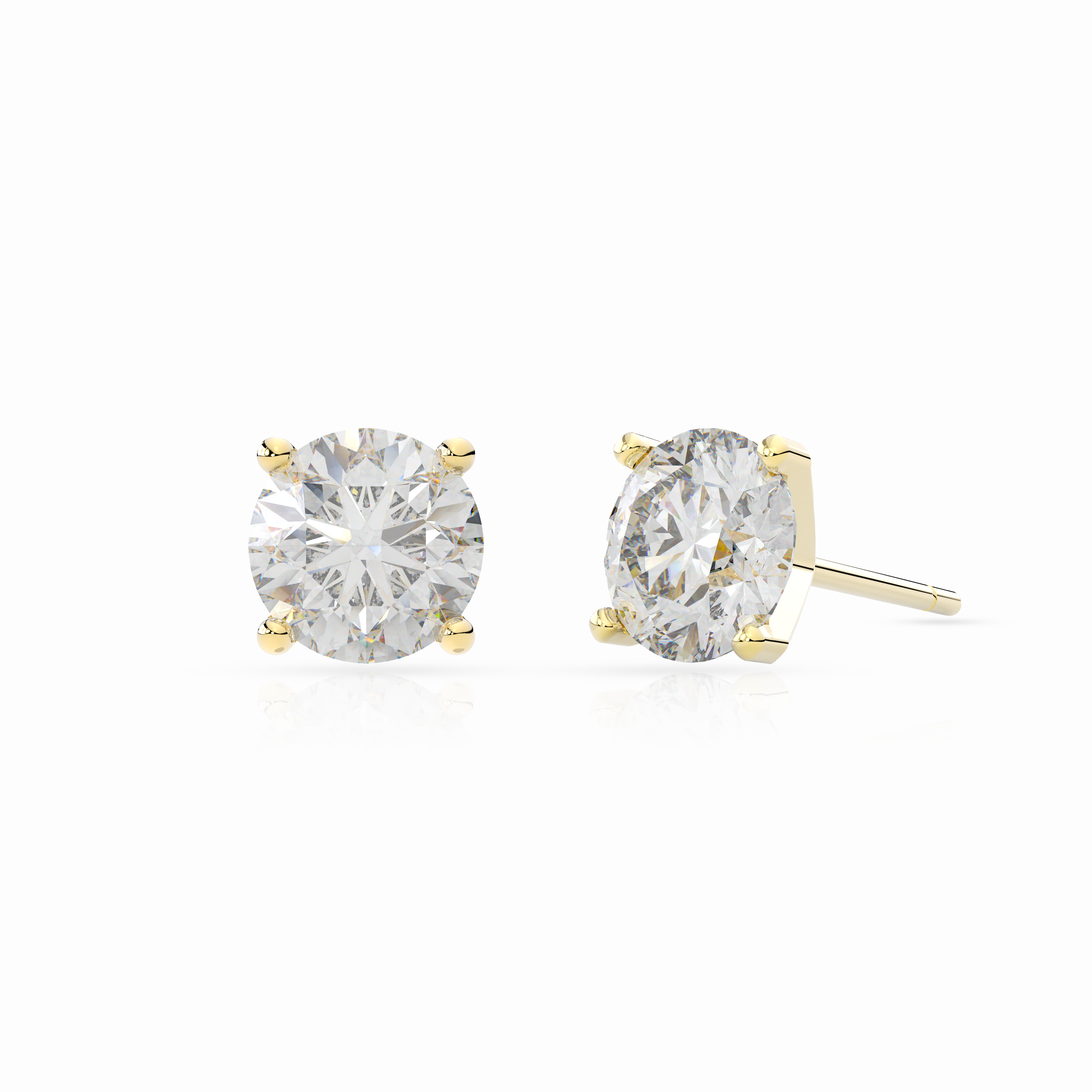 Martini Solitaire Earrings