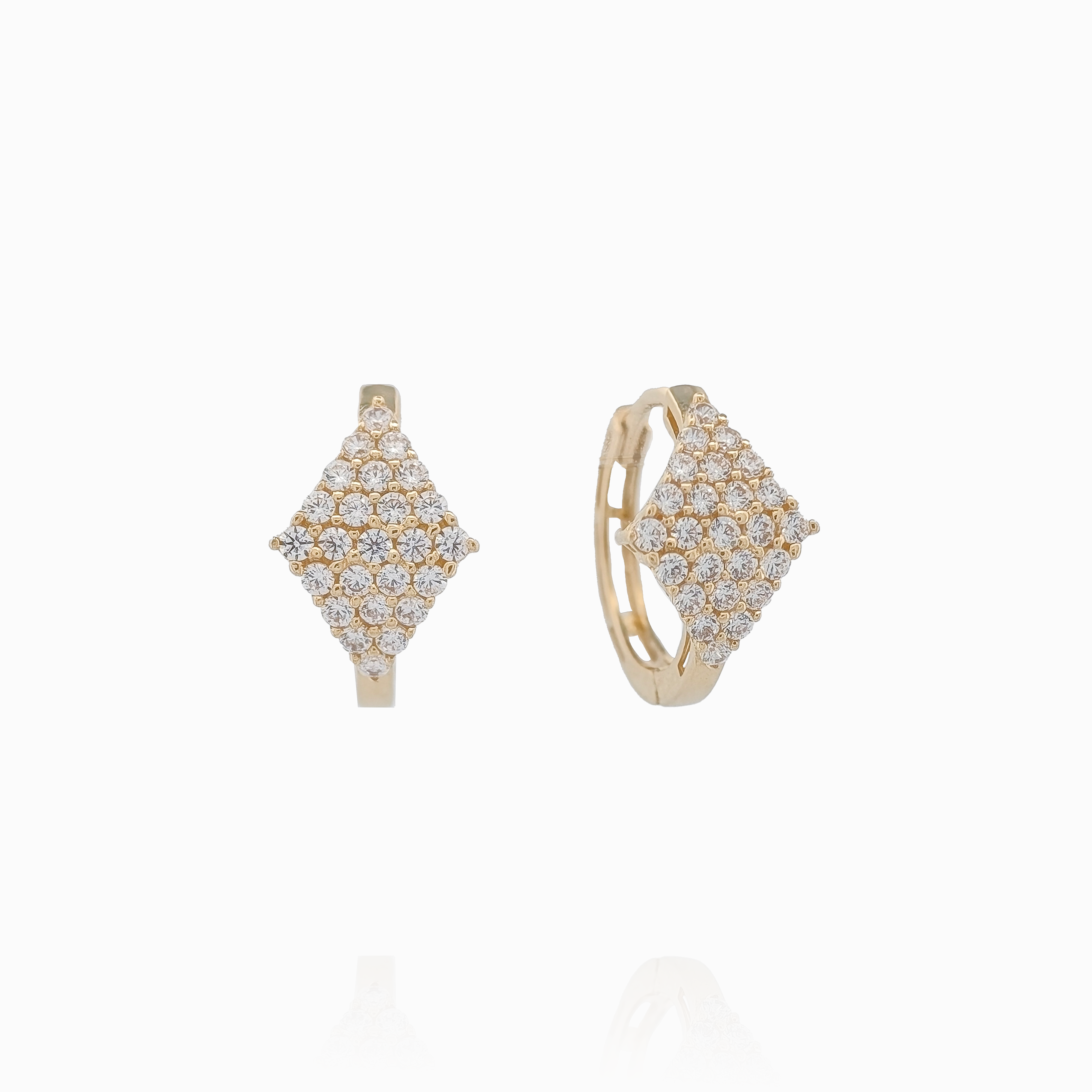 Pavé Huggies Earrings