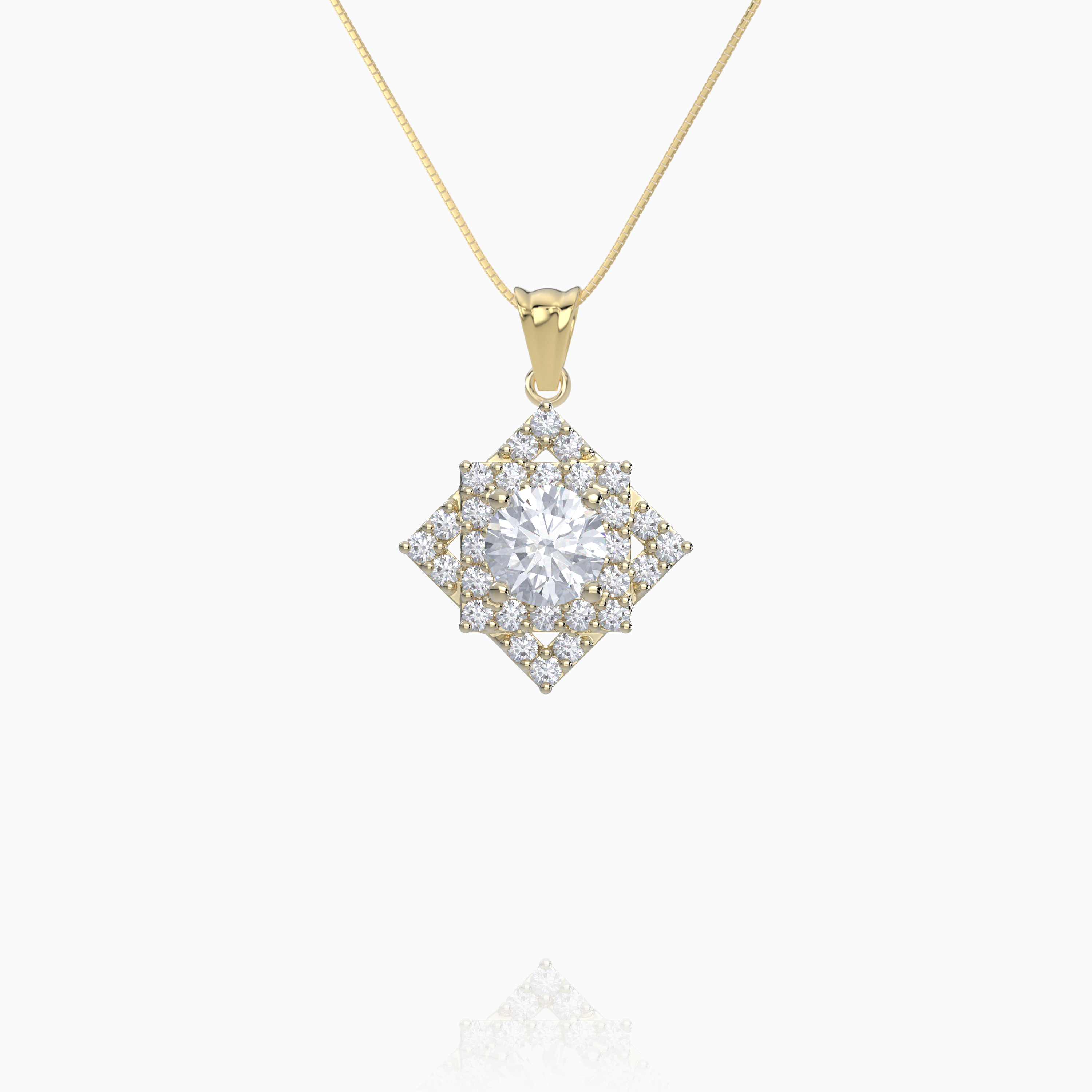 Infinity Square Pendant
