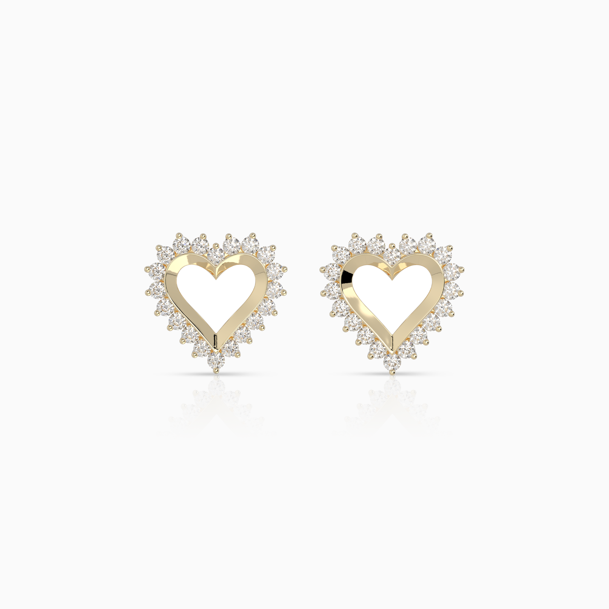 Modern Heart Earrings