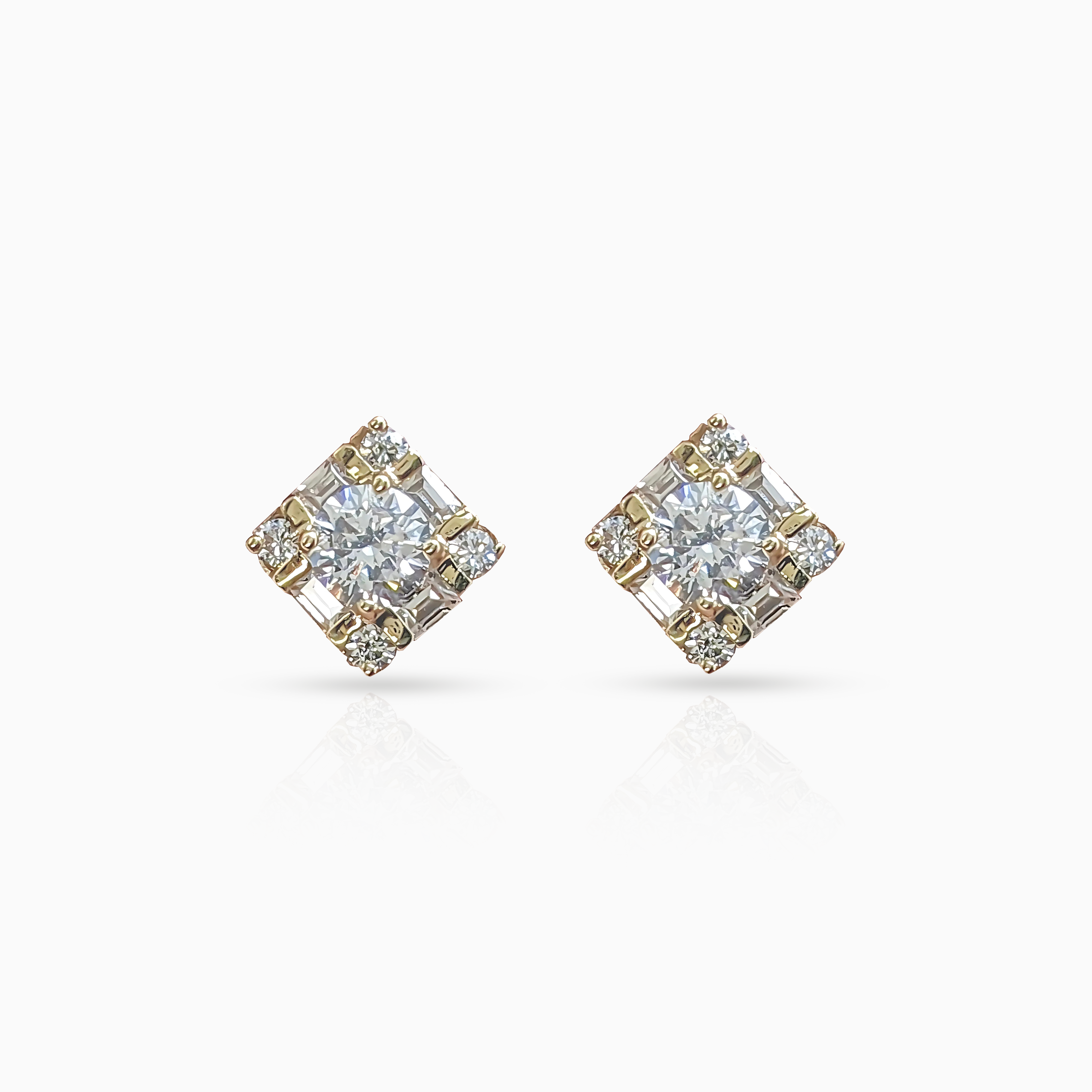 Art Deco Square Earrings