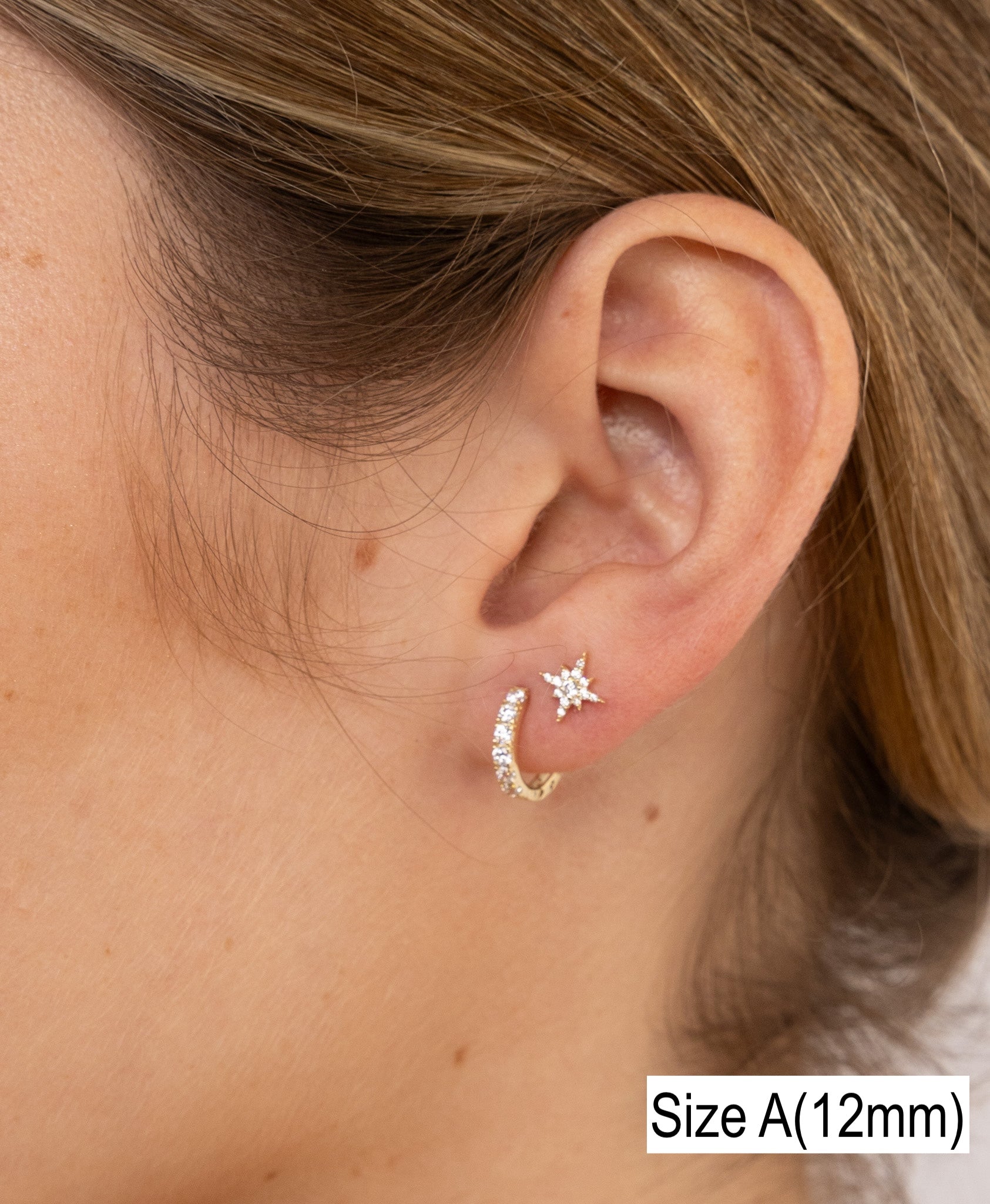 Pavé Hoop Earrings
