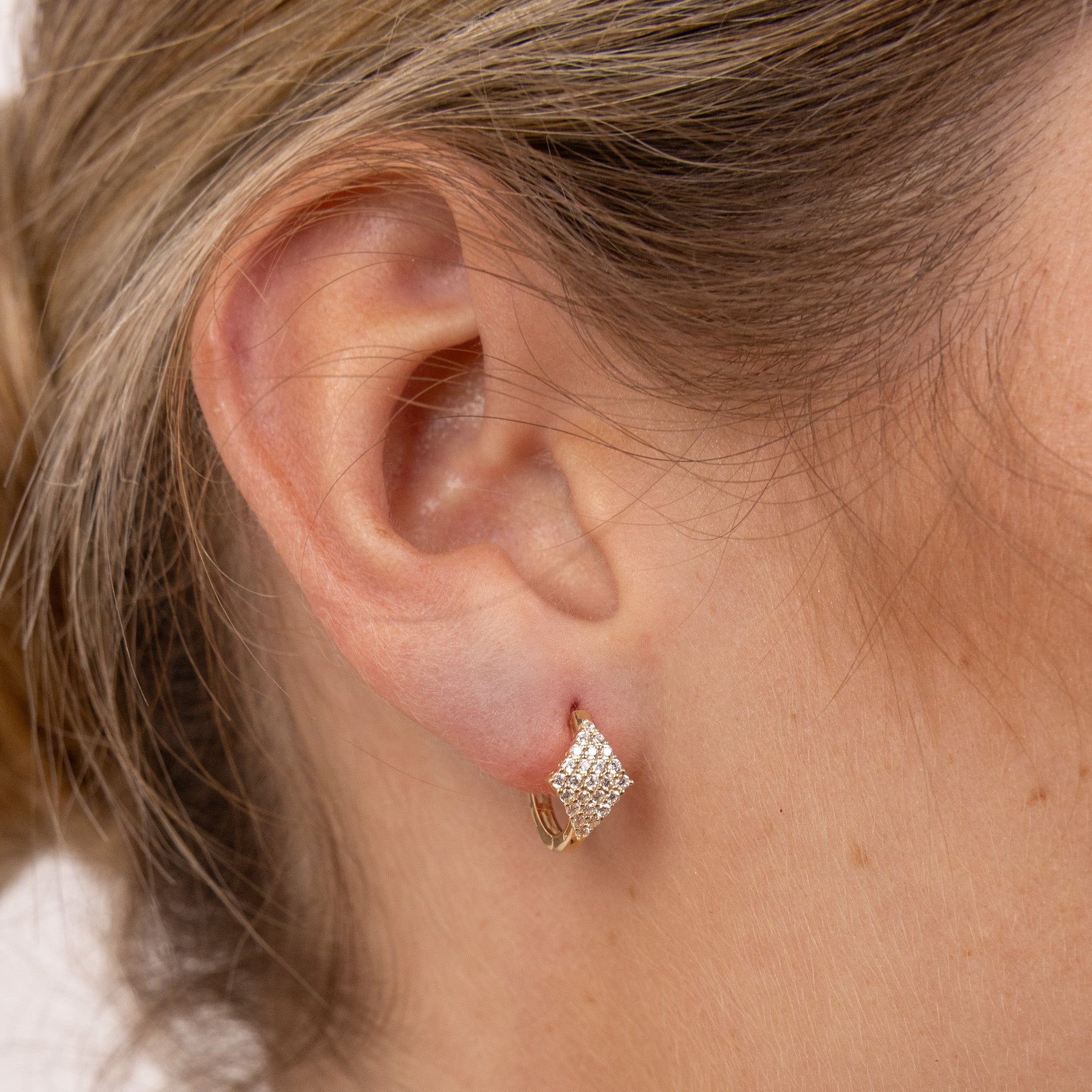 Pavé Huggies Earrings