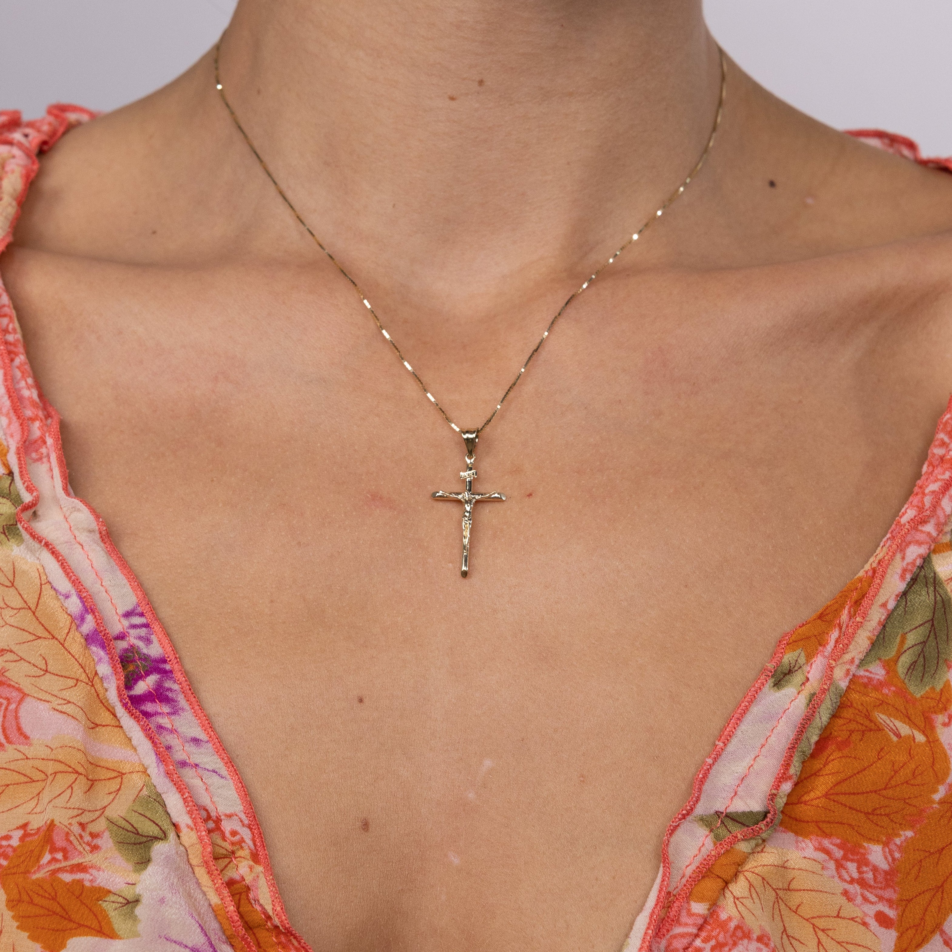 Medium Crucifix Cross Necklace