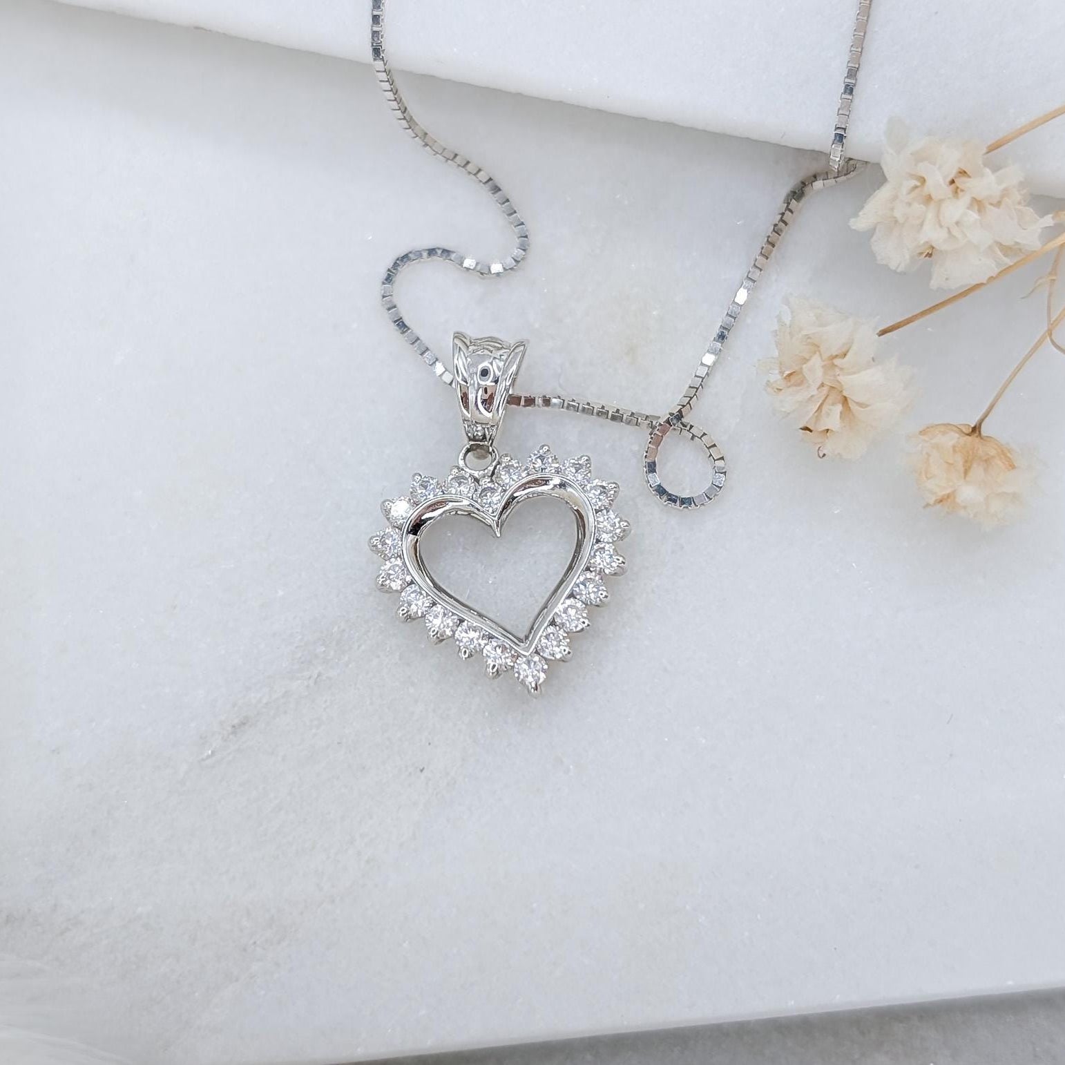 Modern Heart Pendant