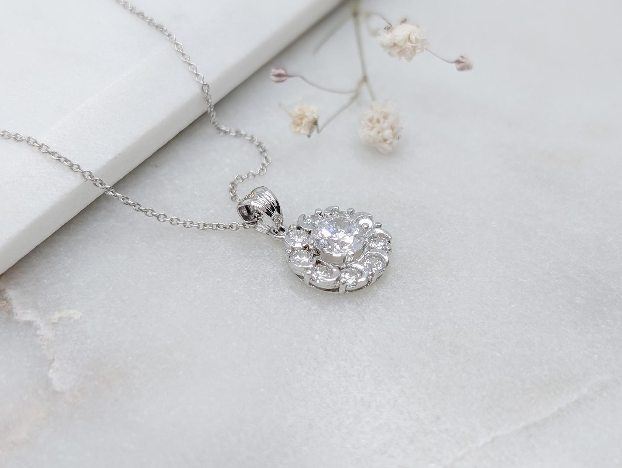 Moon Crest Pendant - .925 Sterling Silver