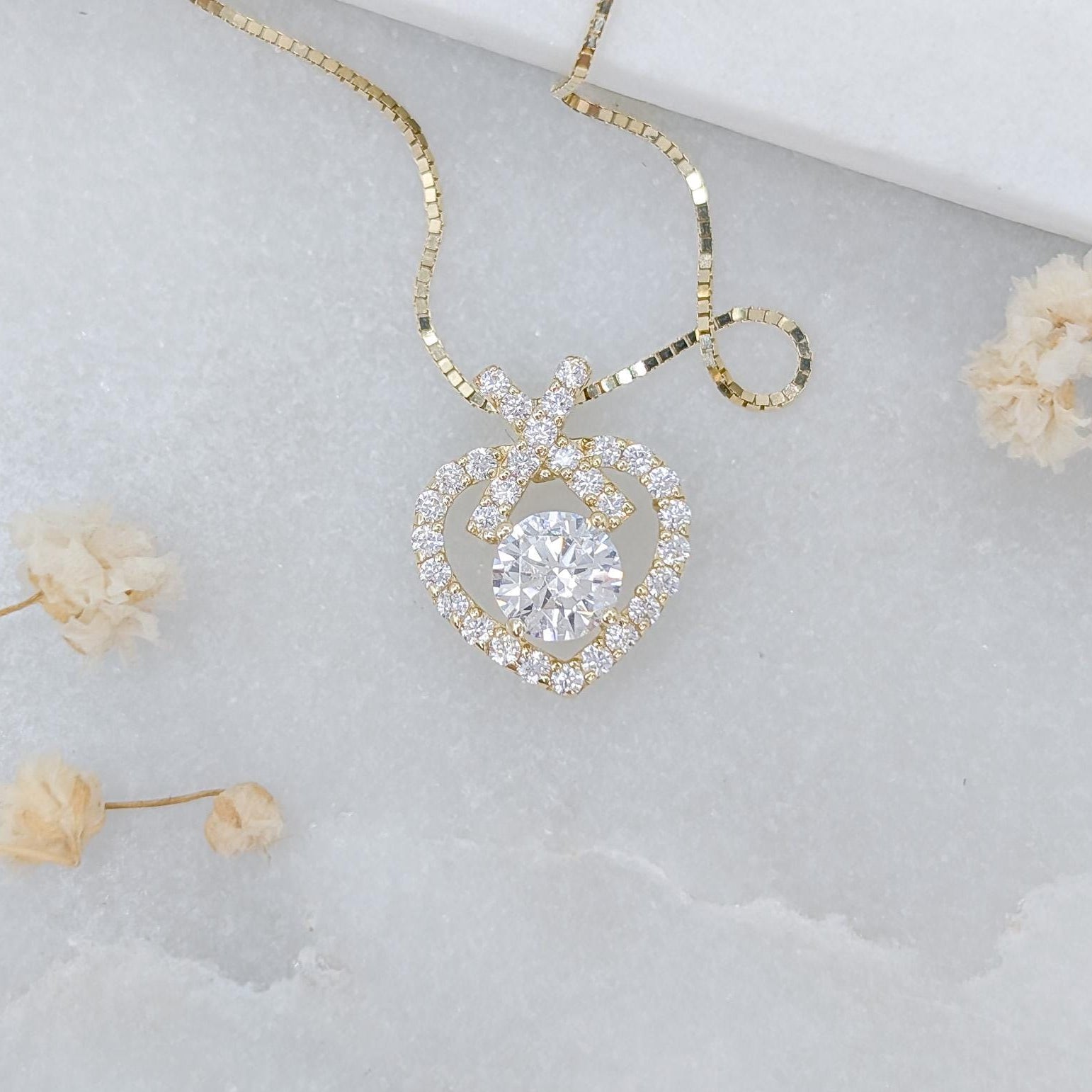 Eternal Pavé Heart Pendant