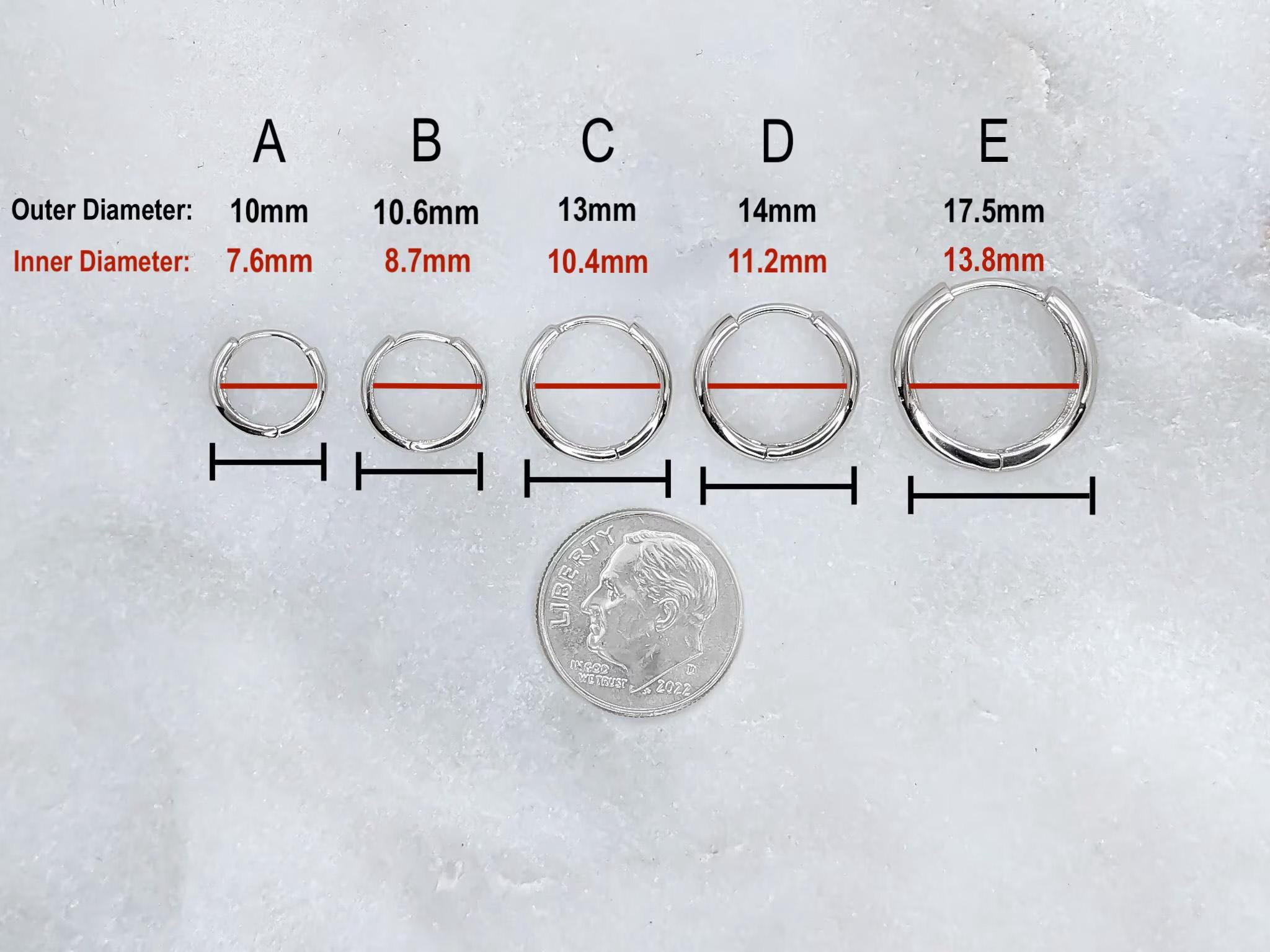 Polished Hoops- .925 Sterling Silver
