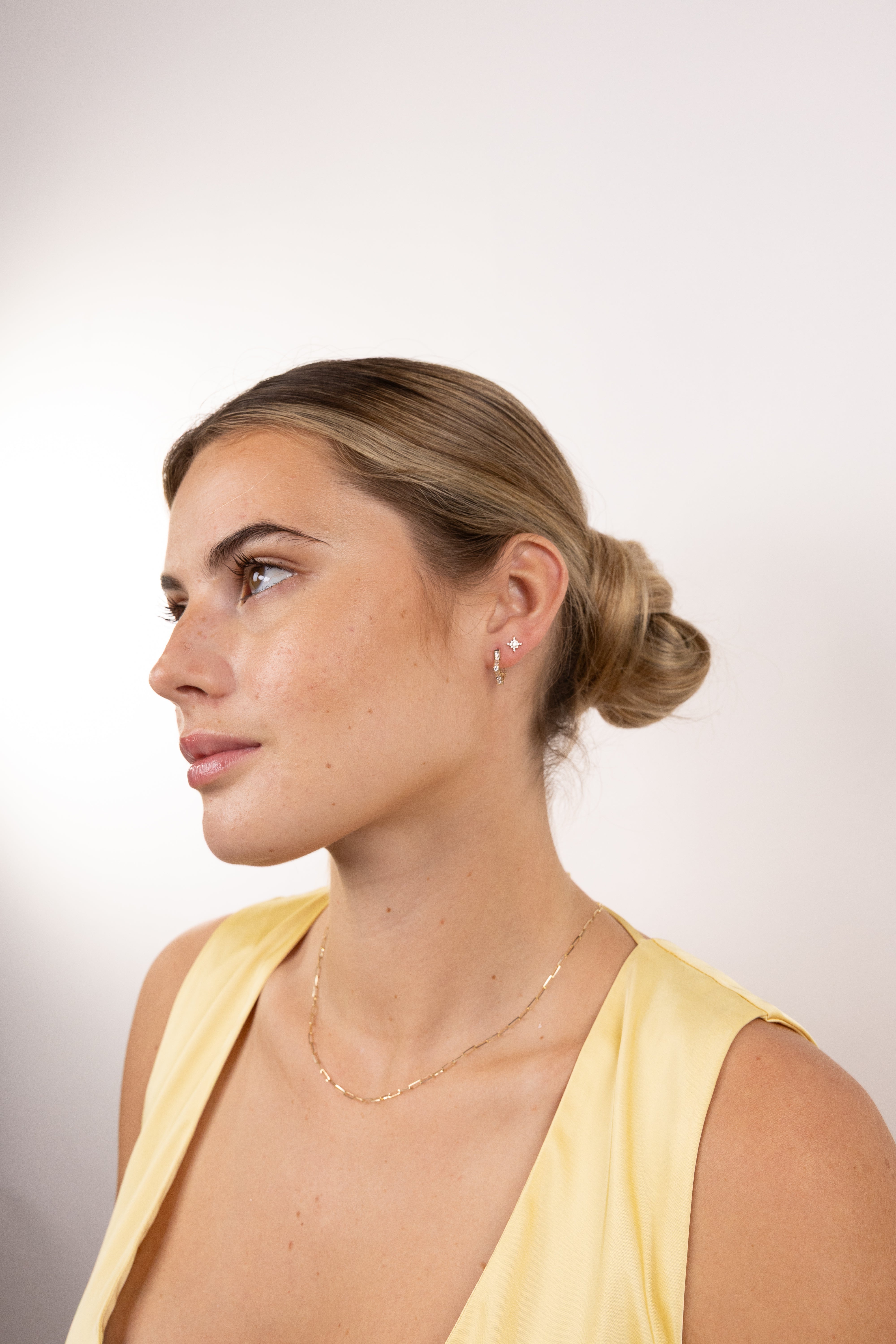 Star Huggies Hoop Earrings