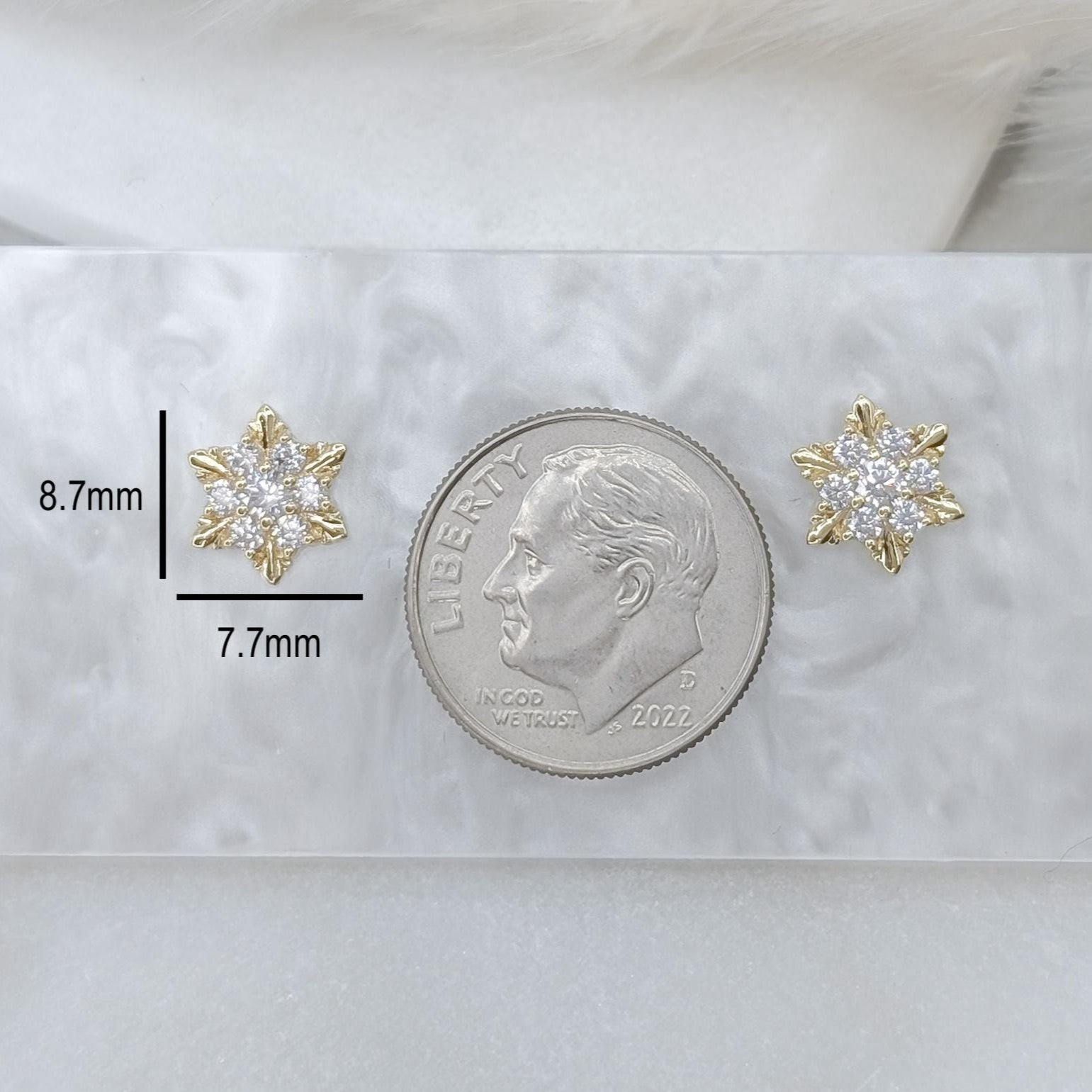 Small Starburst Stud Earrings