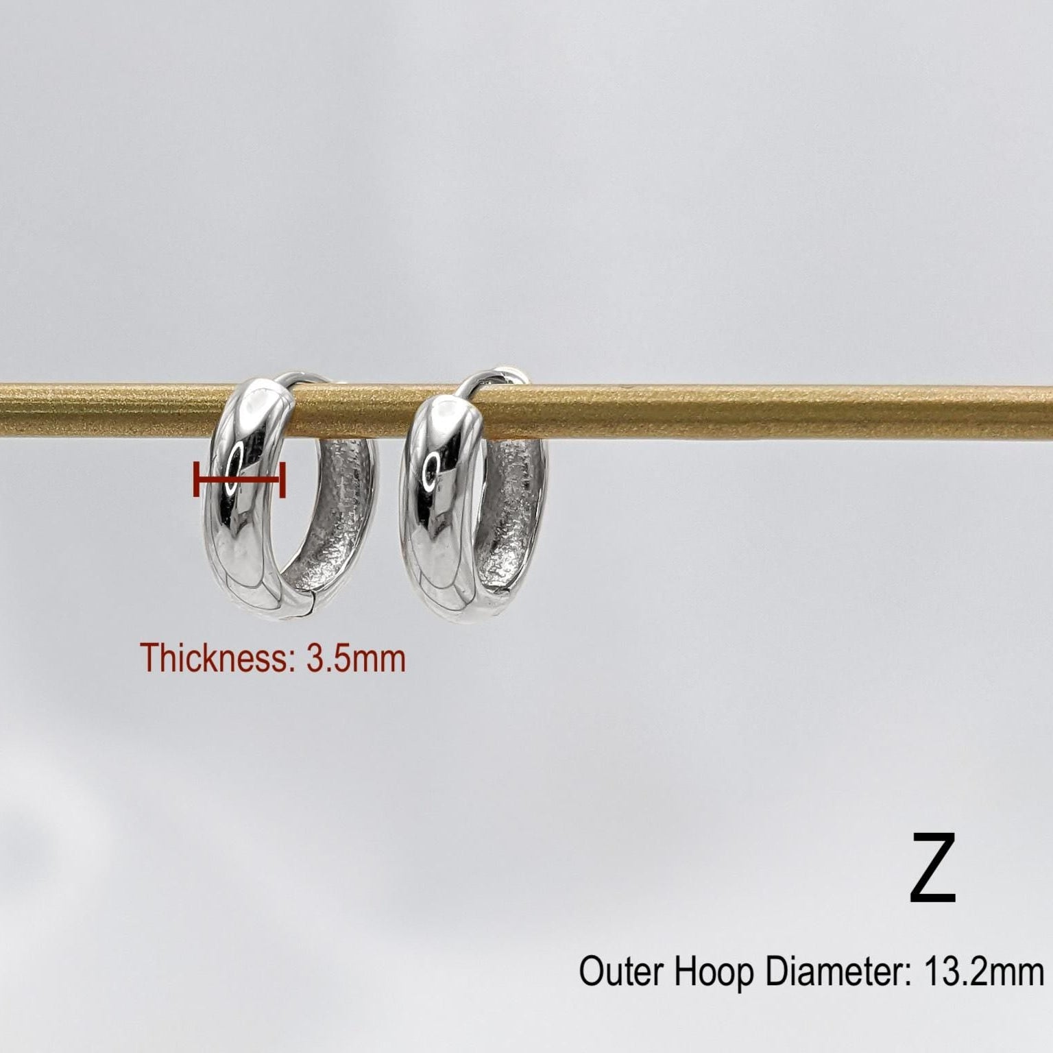 Polished Hoops- .925 Sterling Silver