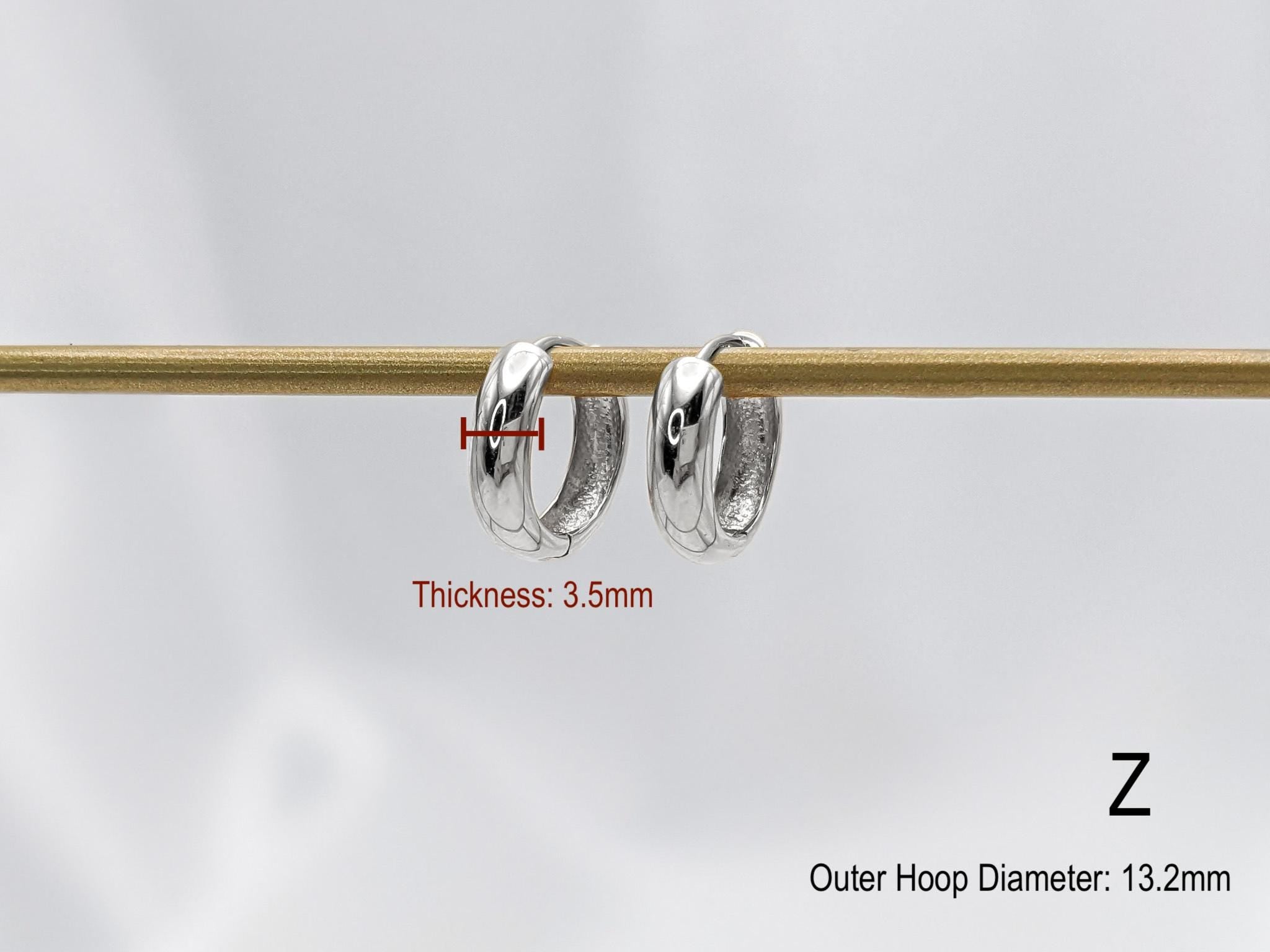 Polished Hoops- .925 Sterling Silver