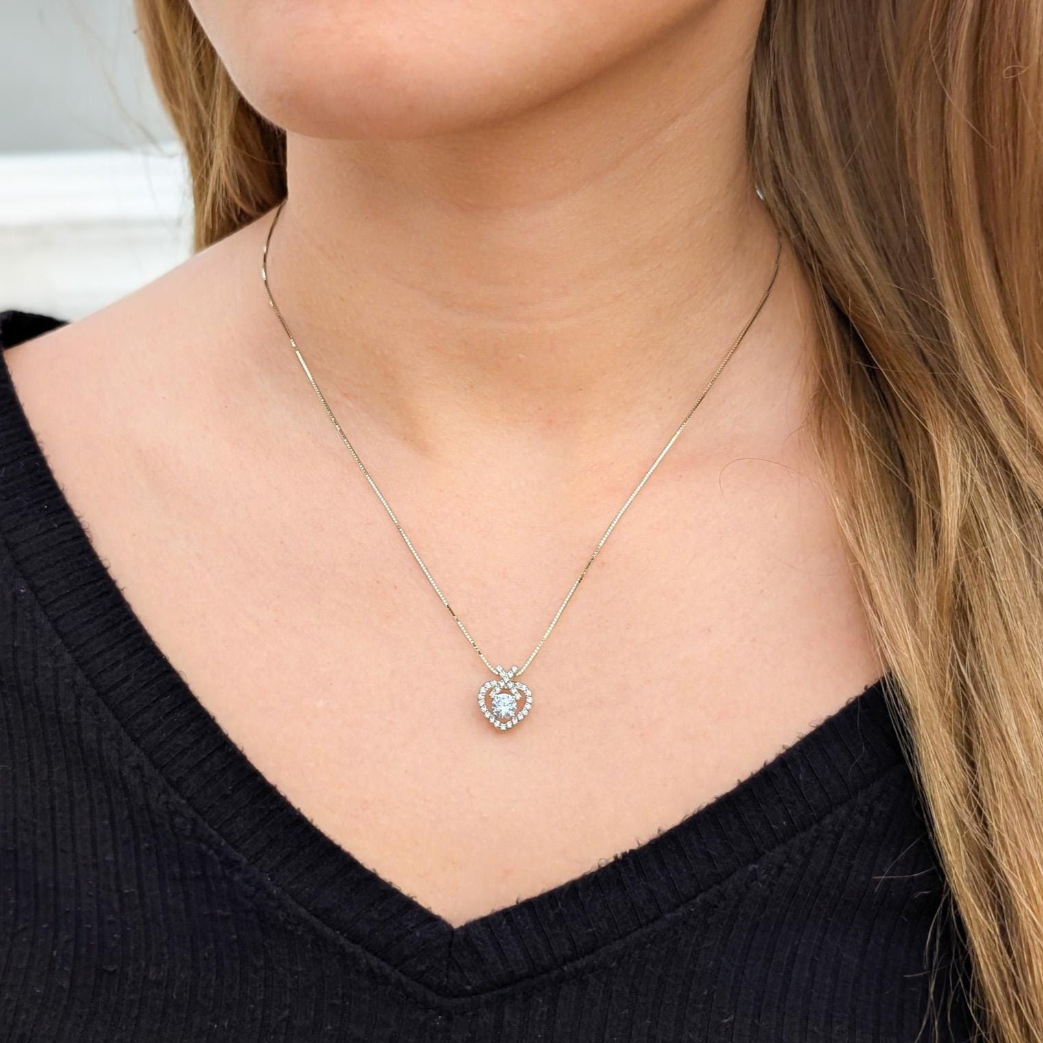 Eternal Pavé Heart Pendant