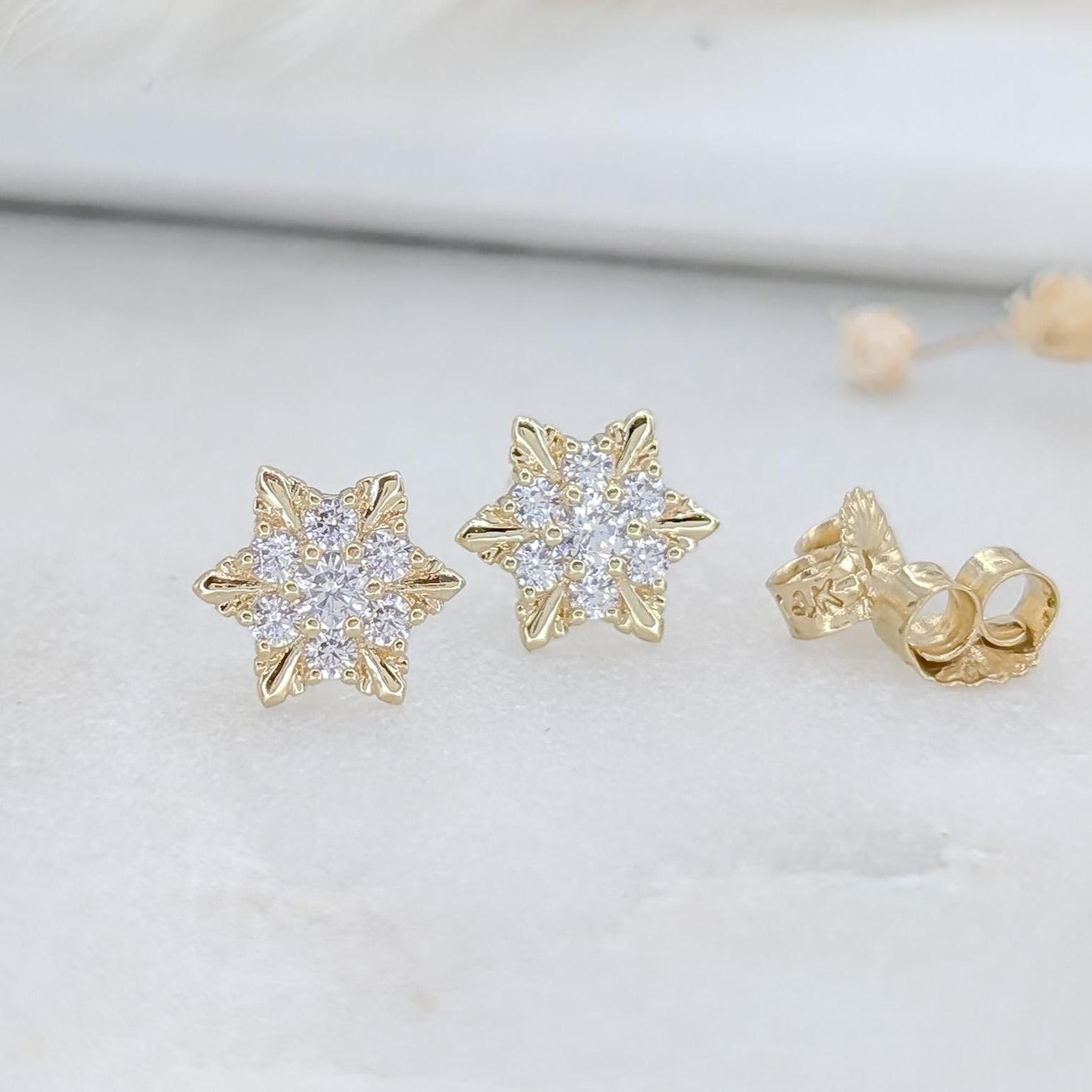 Small Starburst Stud Earrings