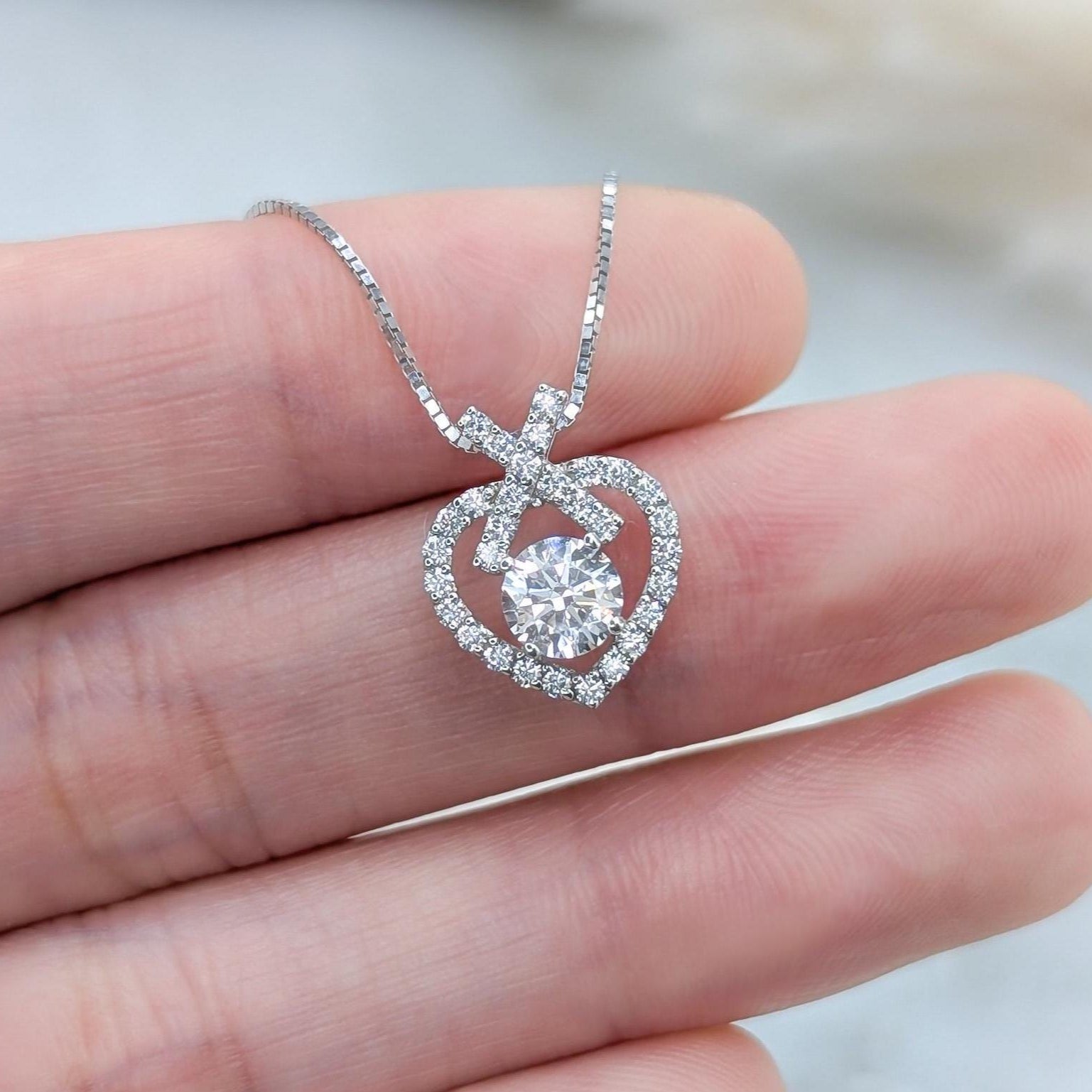 Eternal Pavé Heart Pendant