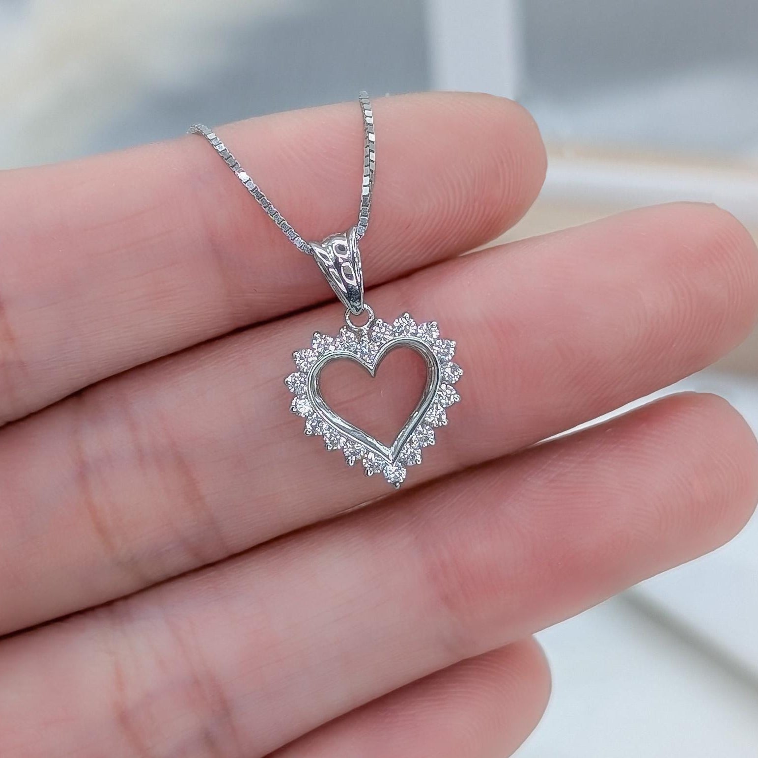 Modern Heart Pendant