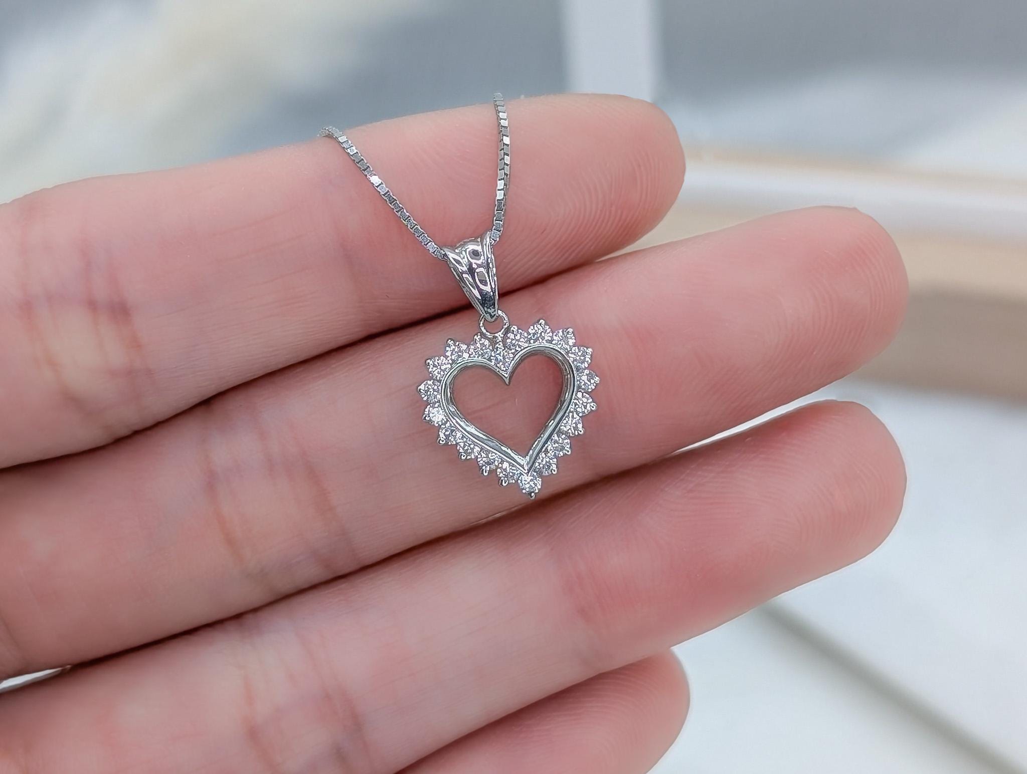 Modern Heart Pendant