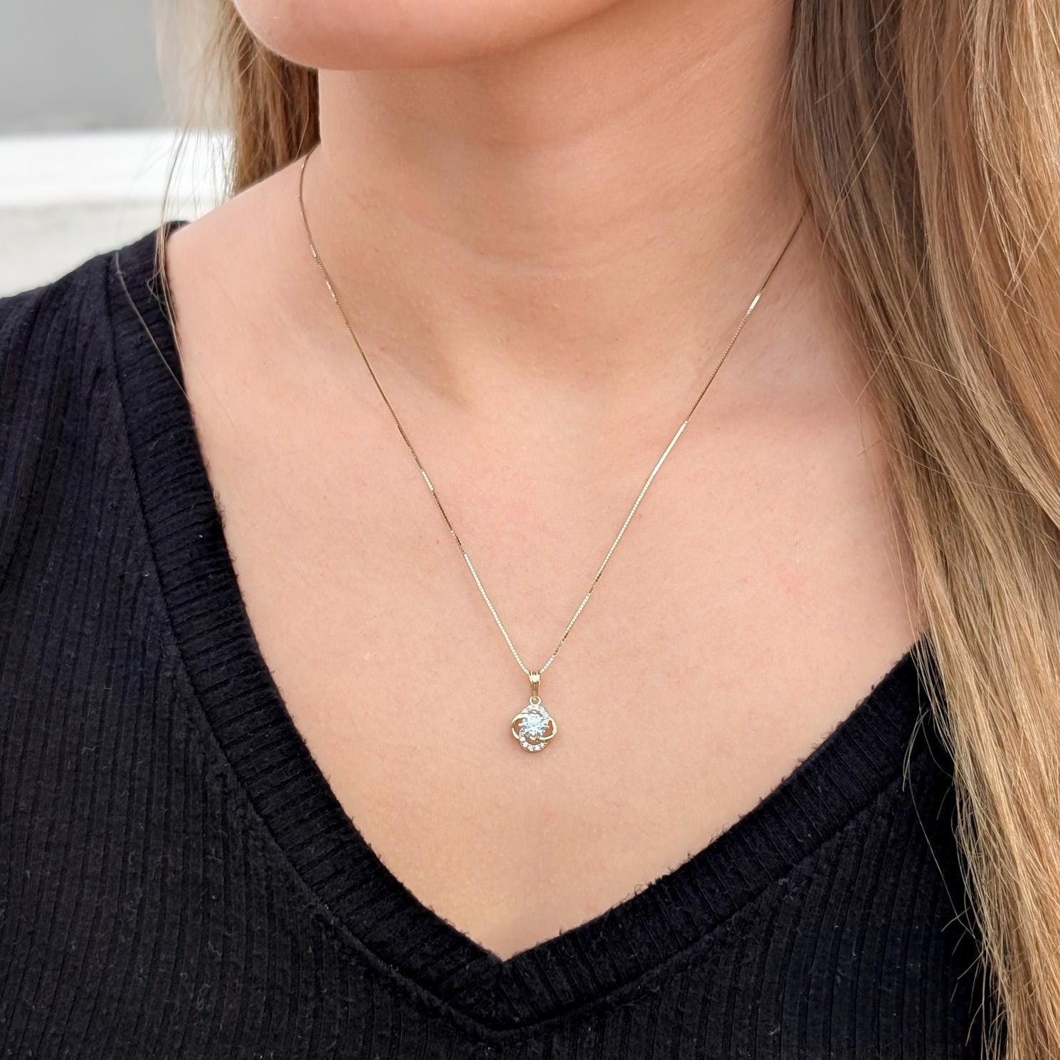 Love Knot Clover Charm