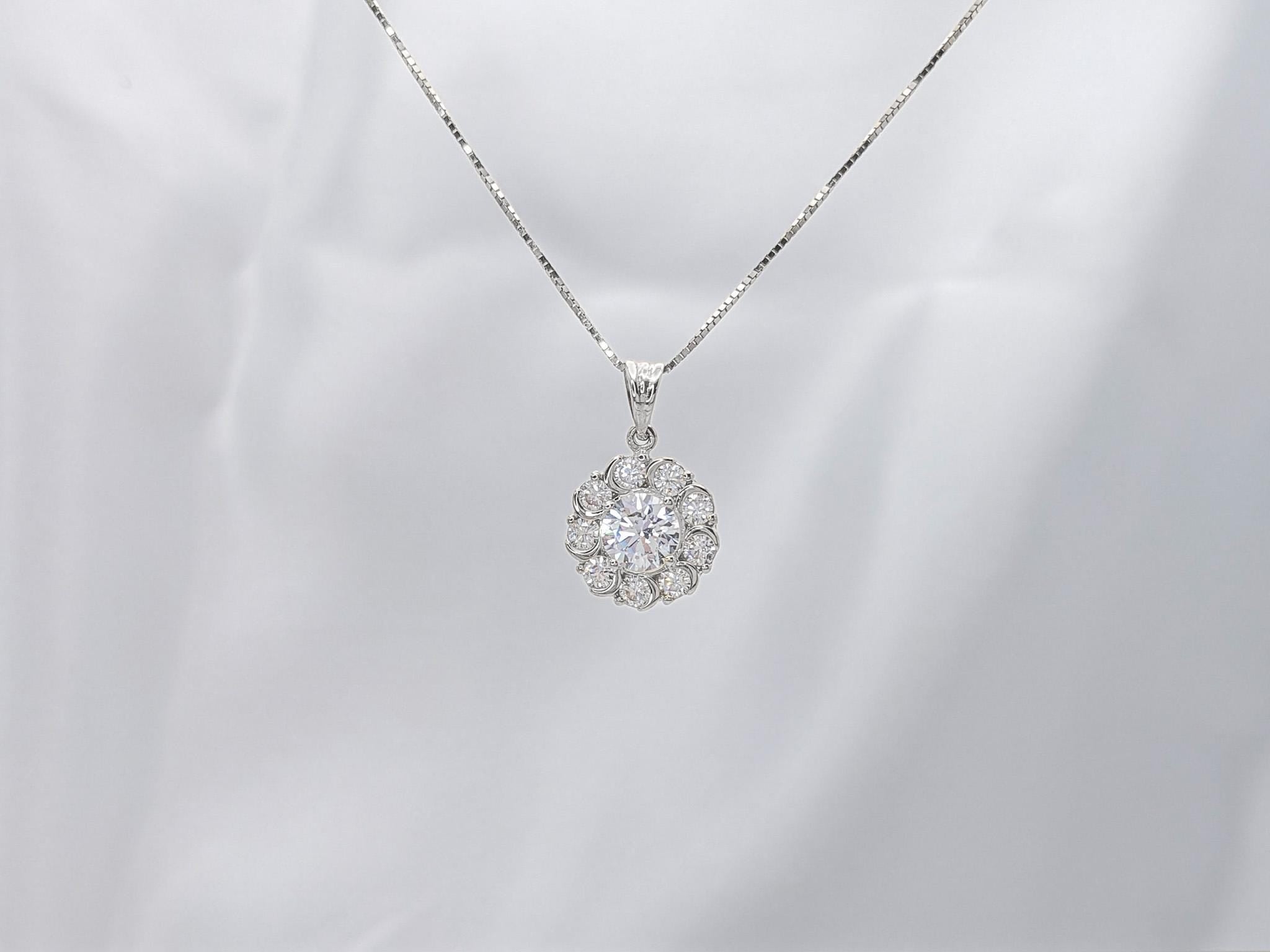 Moon Crest Pendant - .925 Sterling Silver