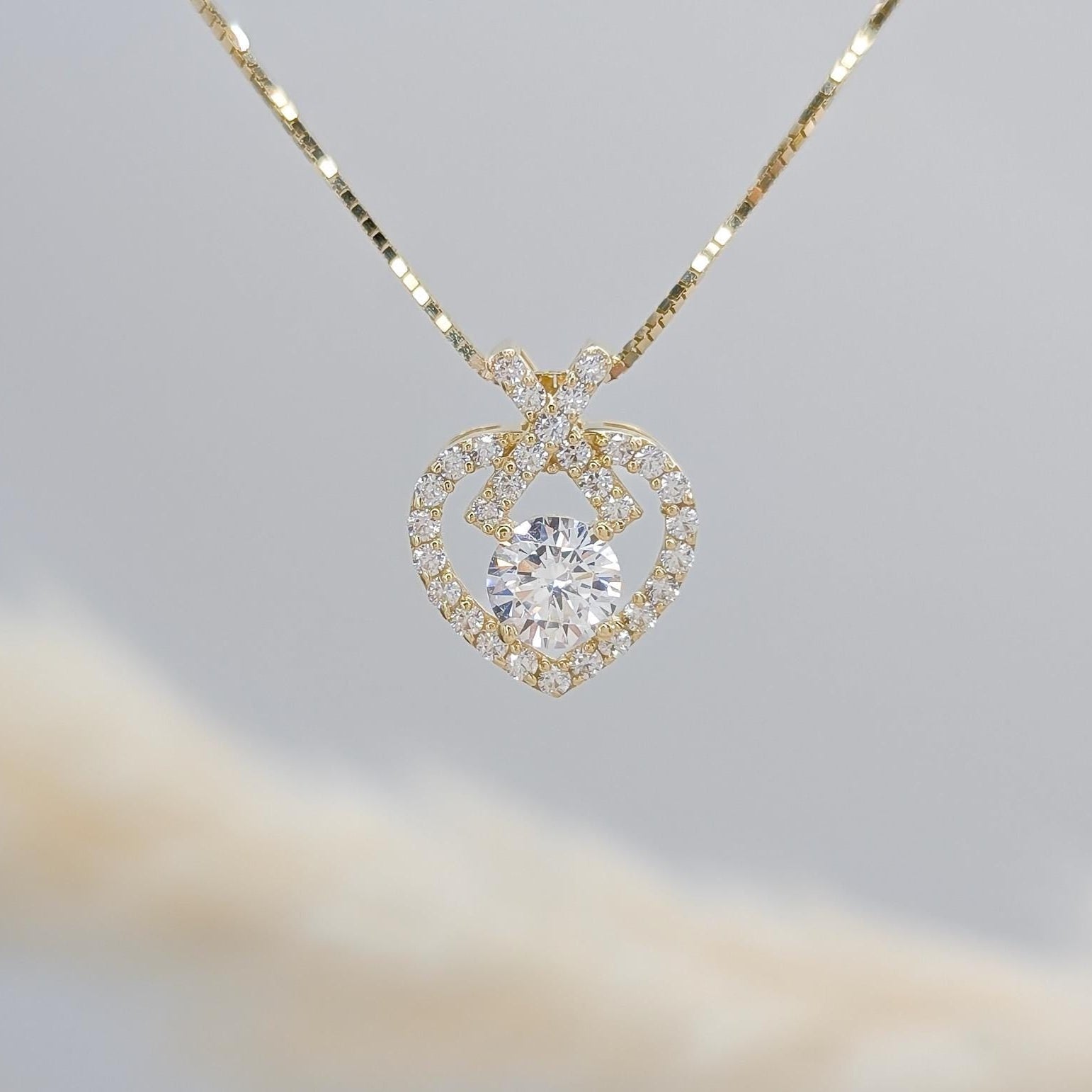 Eternal Pavé Heart Pendant