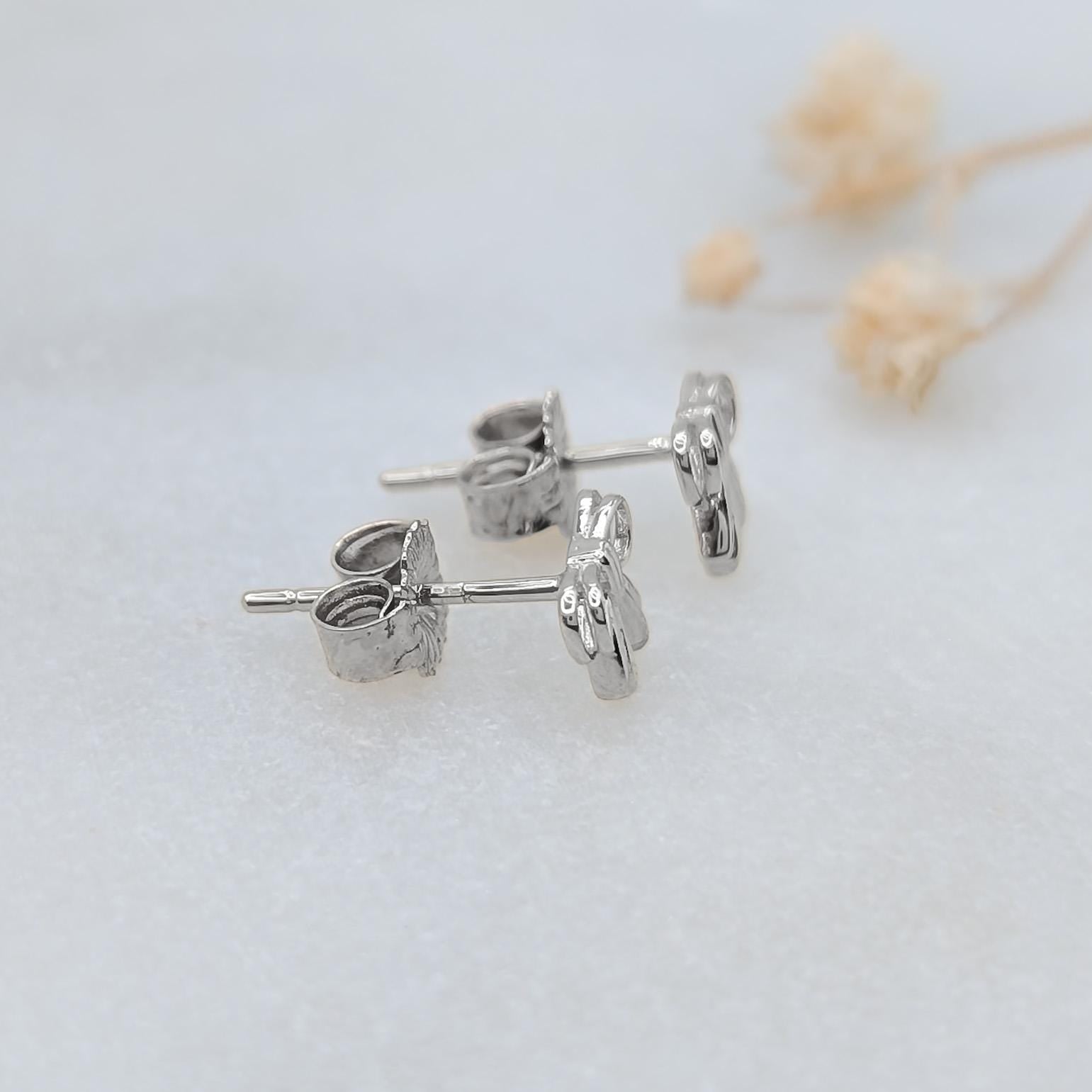 Mini Bow Studs - .925 Sterling Silver