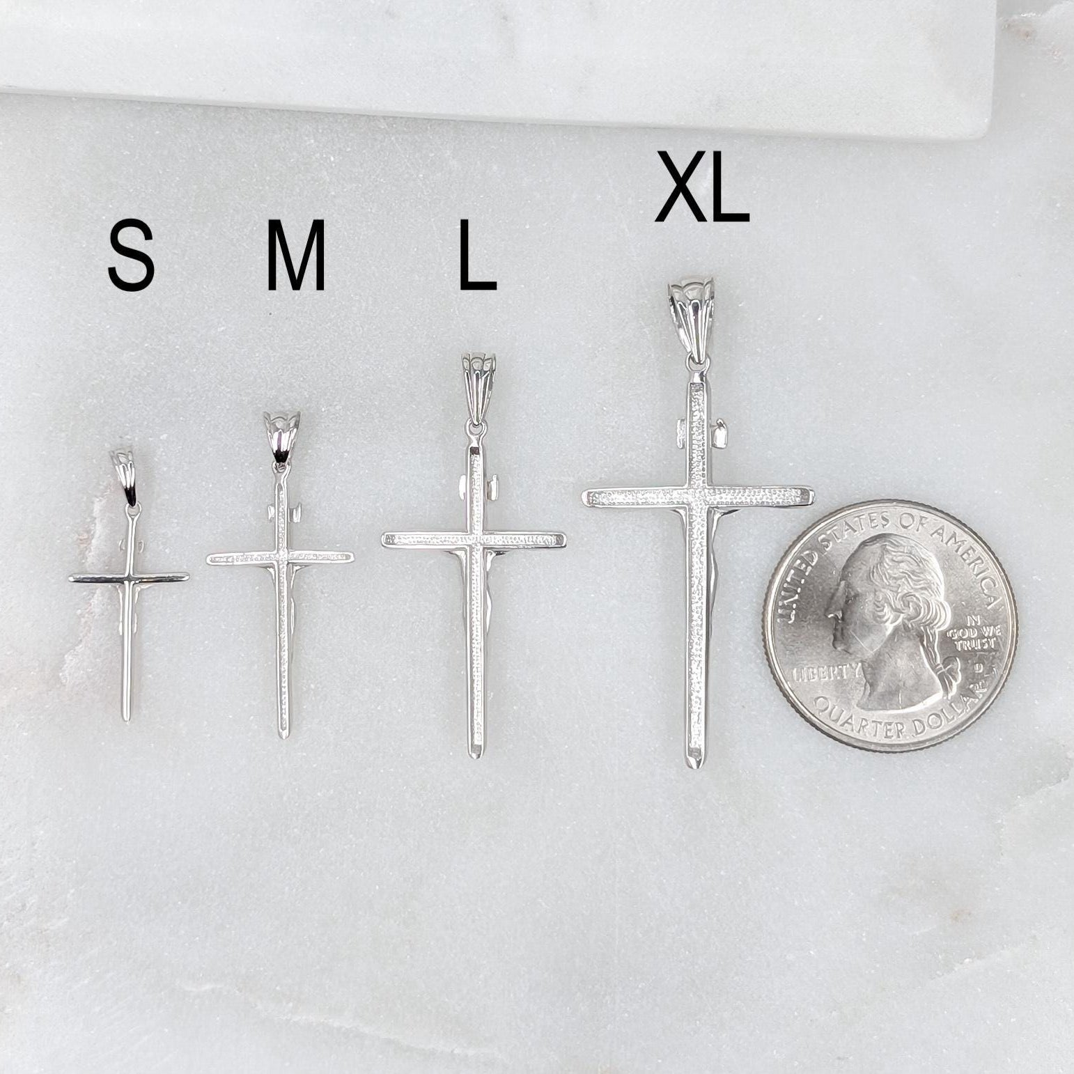 Crucifix Cross Pendant – .925 Sterling Silver