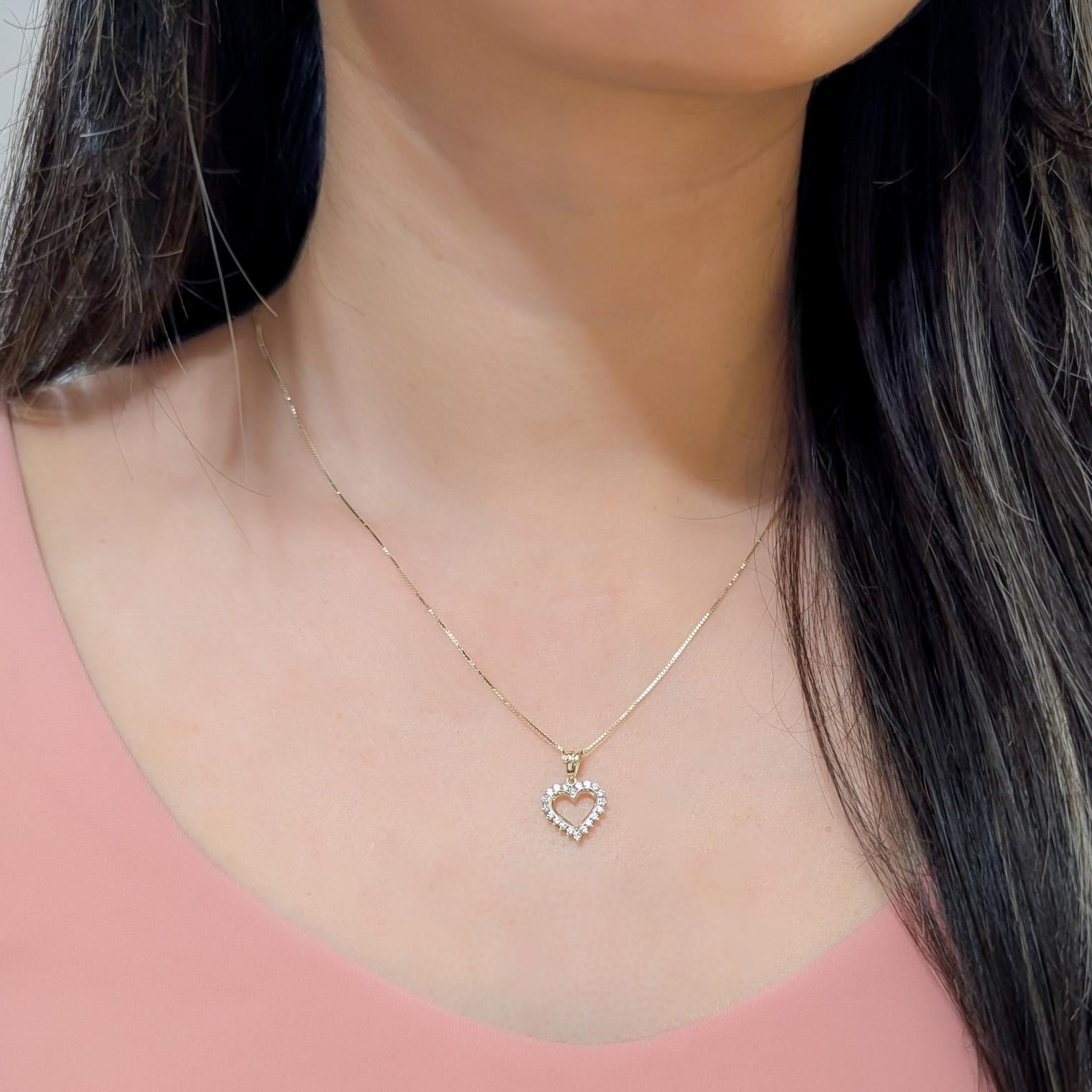 Modern Heart Pendant