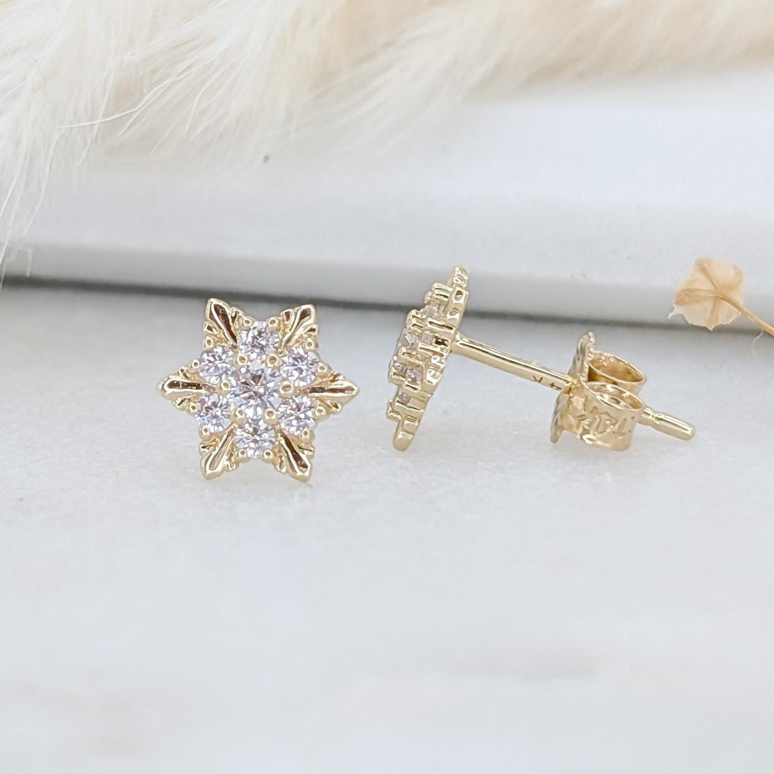 Small Starburst Stud Earrings