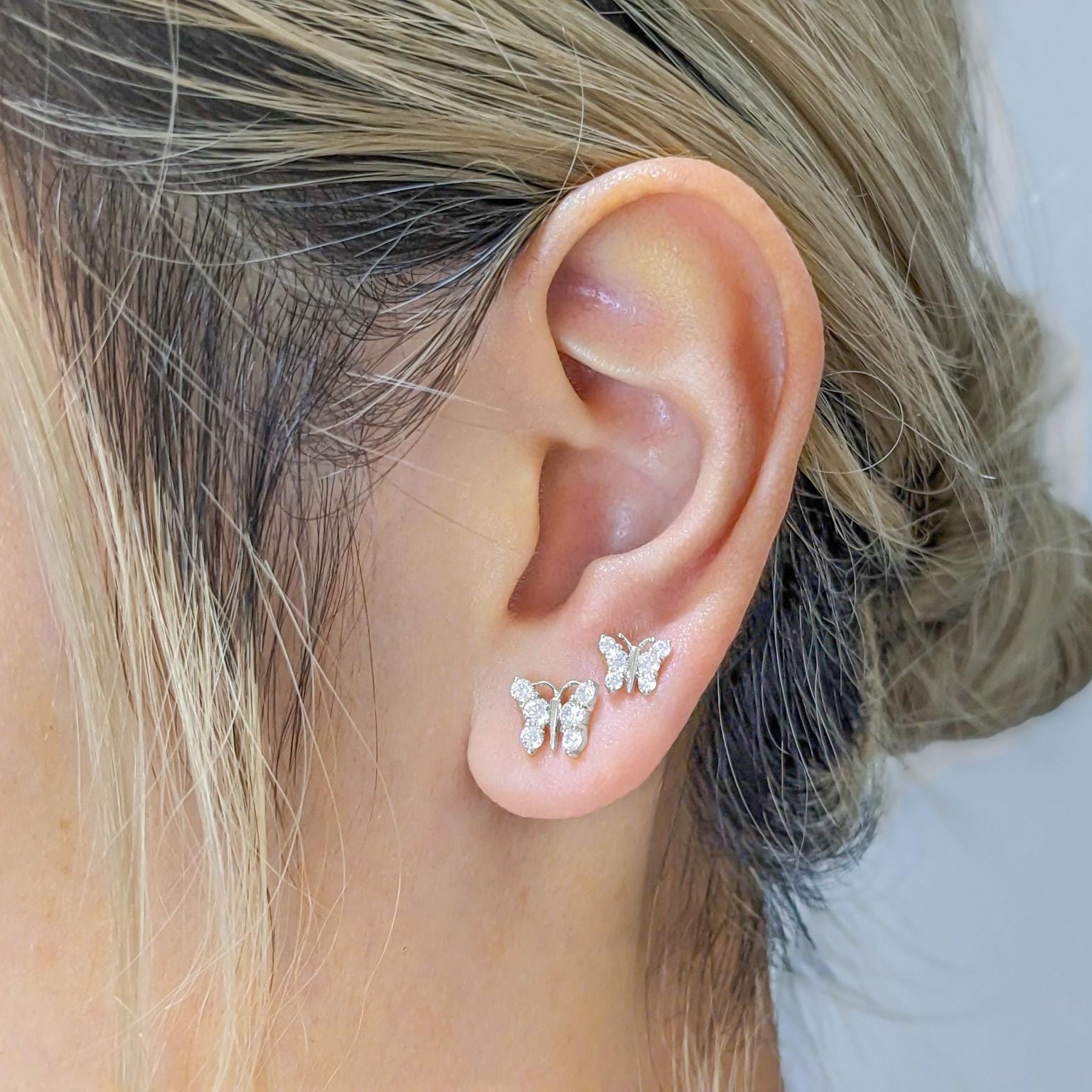 Dainty Butterfly Earring – .925 Sterling Silver