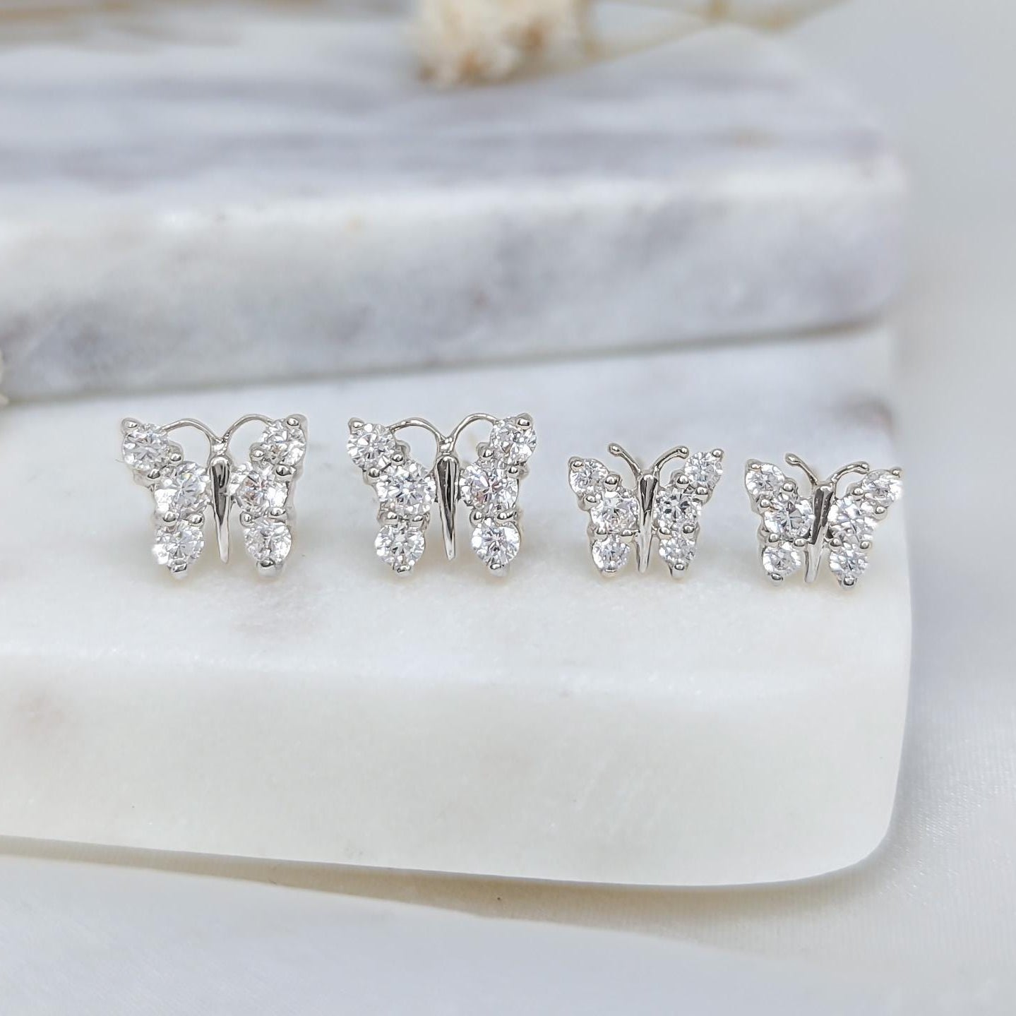 Dainty Butterfly Earring – .925 Sterling Silver