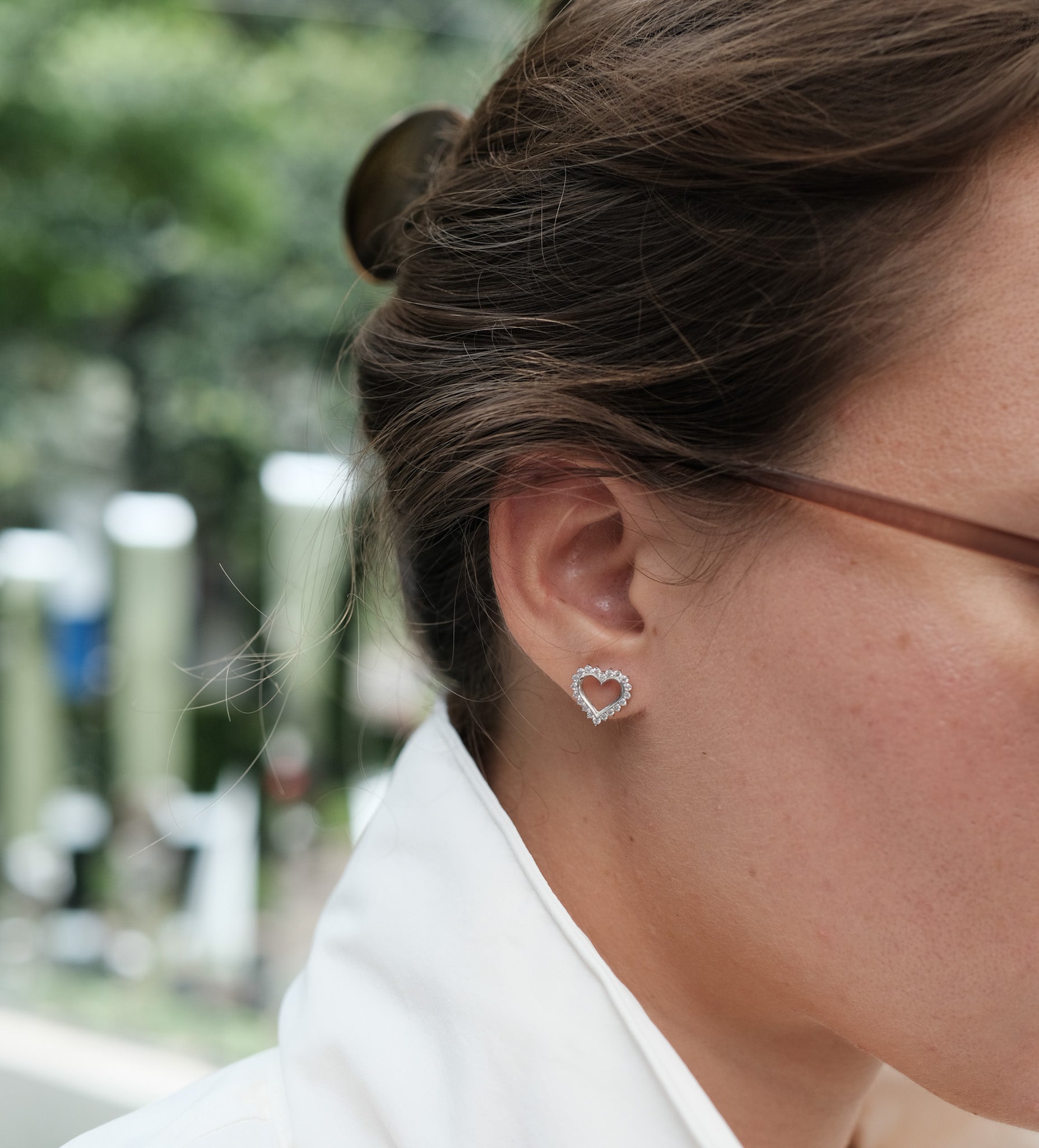 Modern Heart Earrings