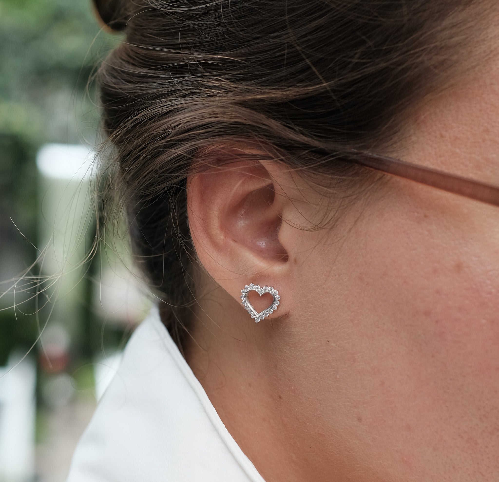 Modern Heart Earrings