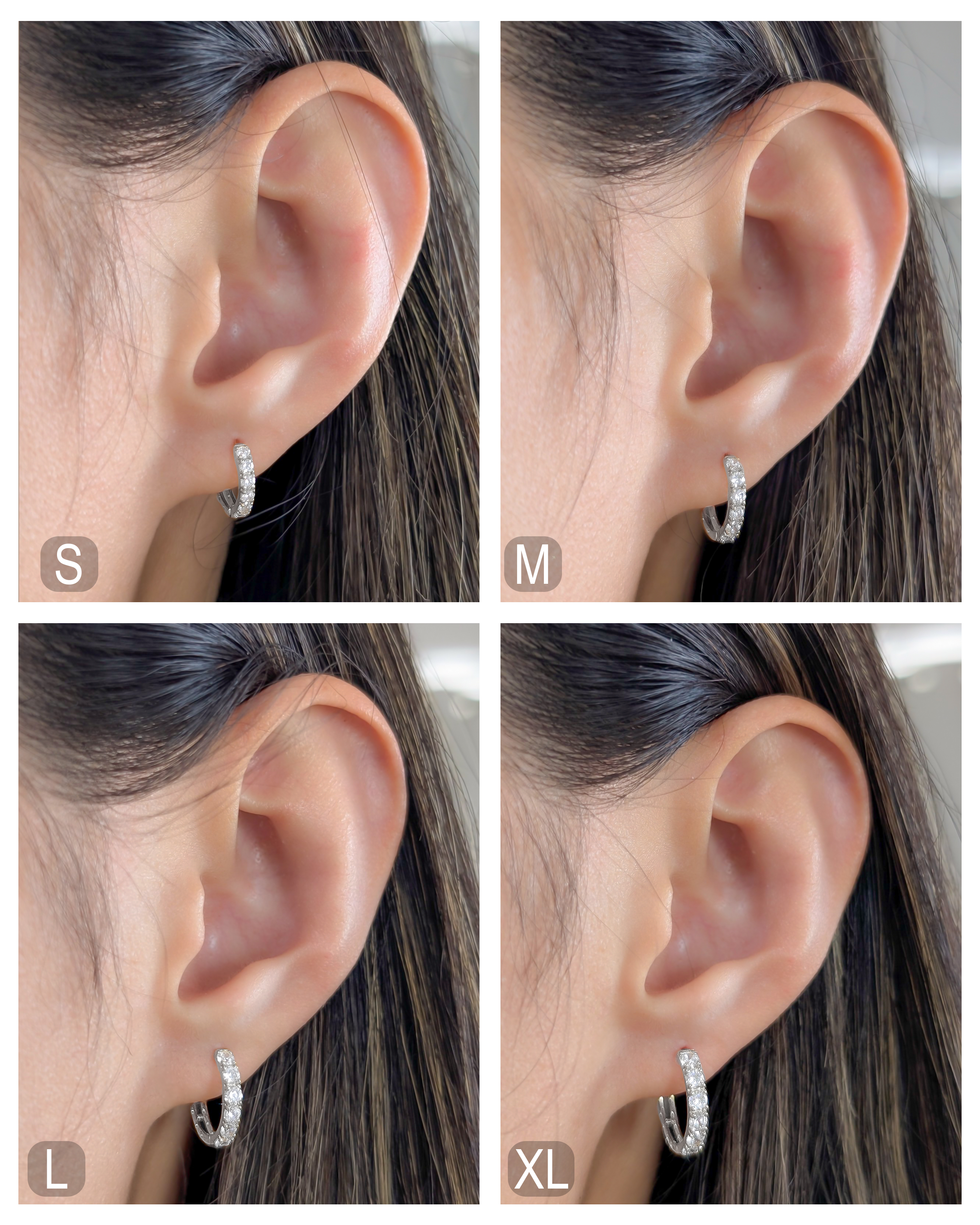 Lab Grown Diamond Pavé Hoop Earrings