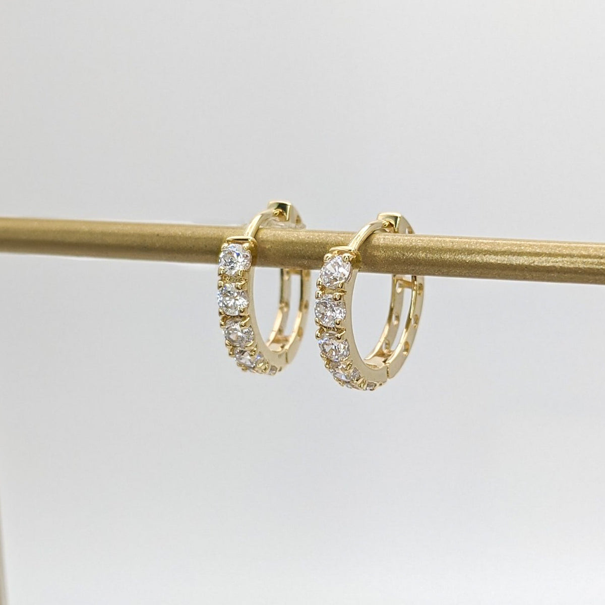 Pavé Hoop Earrings