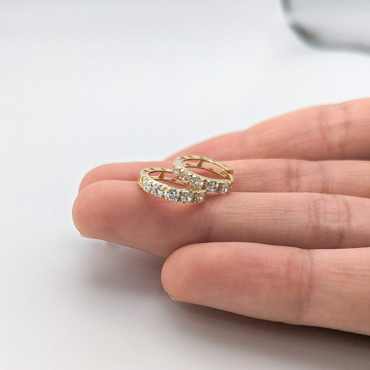 Pavé Hoop Earrings