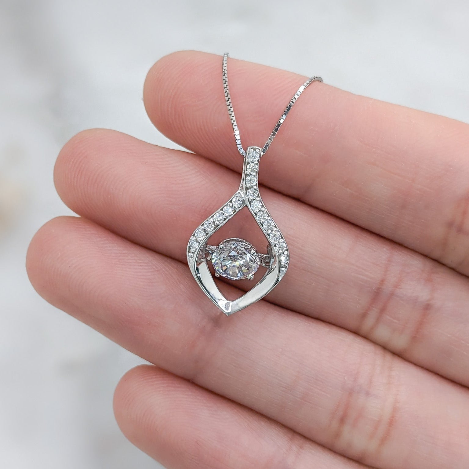 Tear Drop Dancing Pendant
