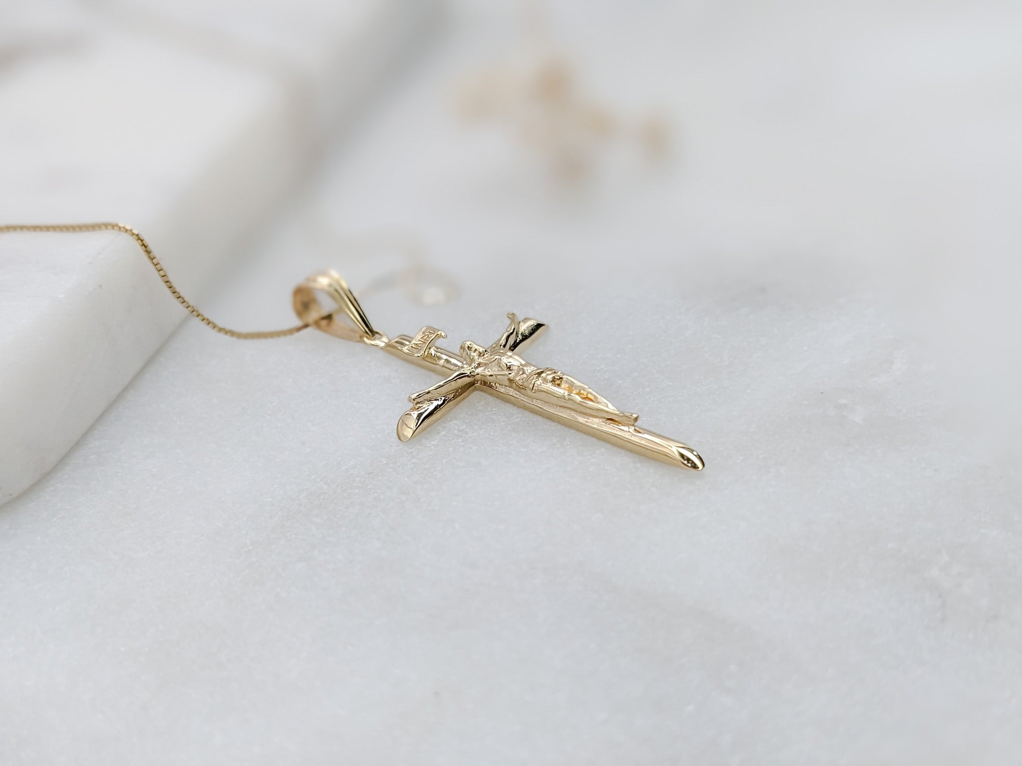 Medium Crucifix Cross Necklace