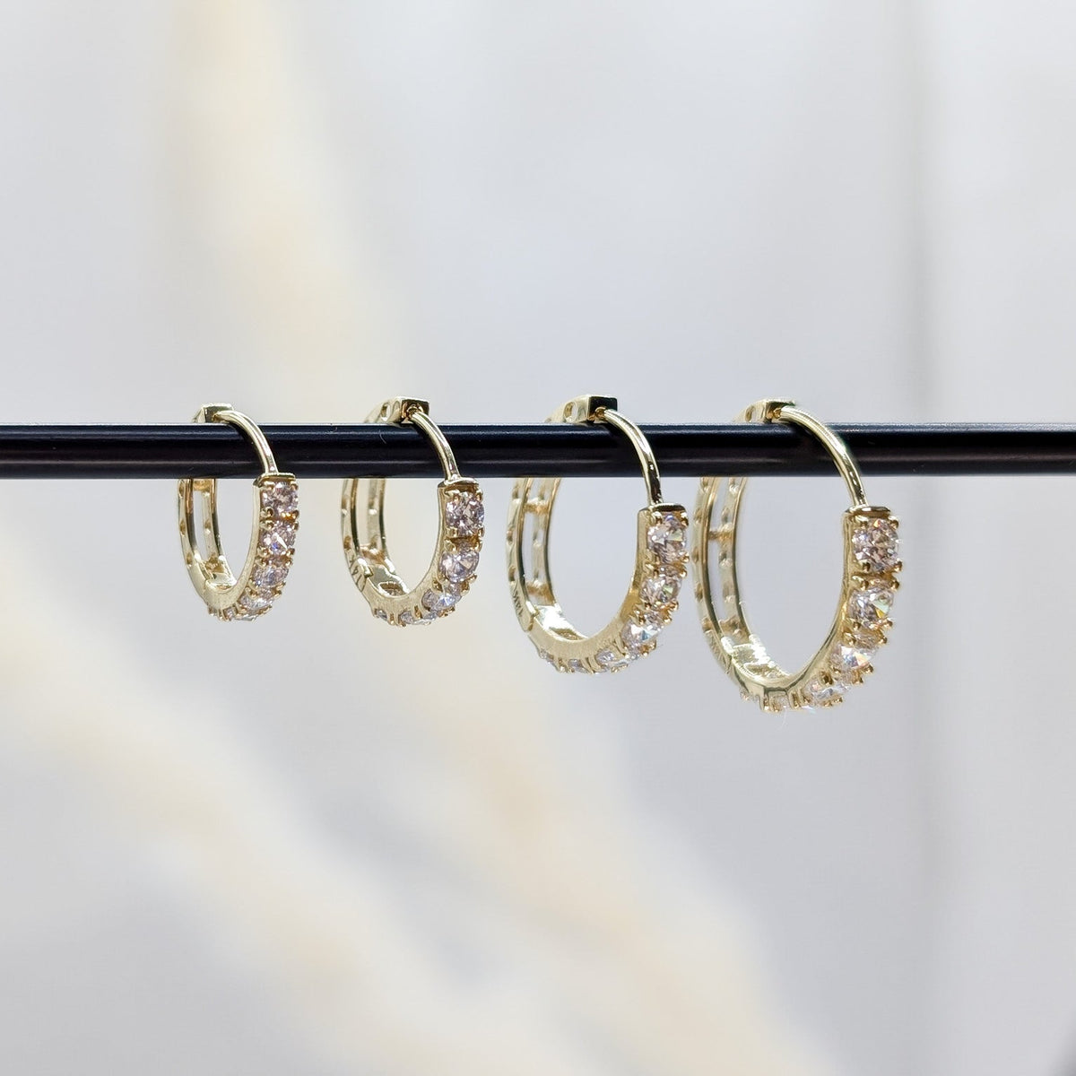 Pavé Hoop Earrings