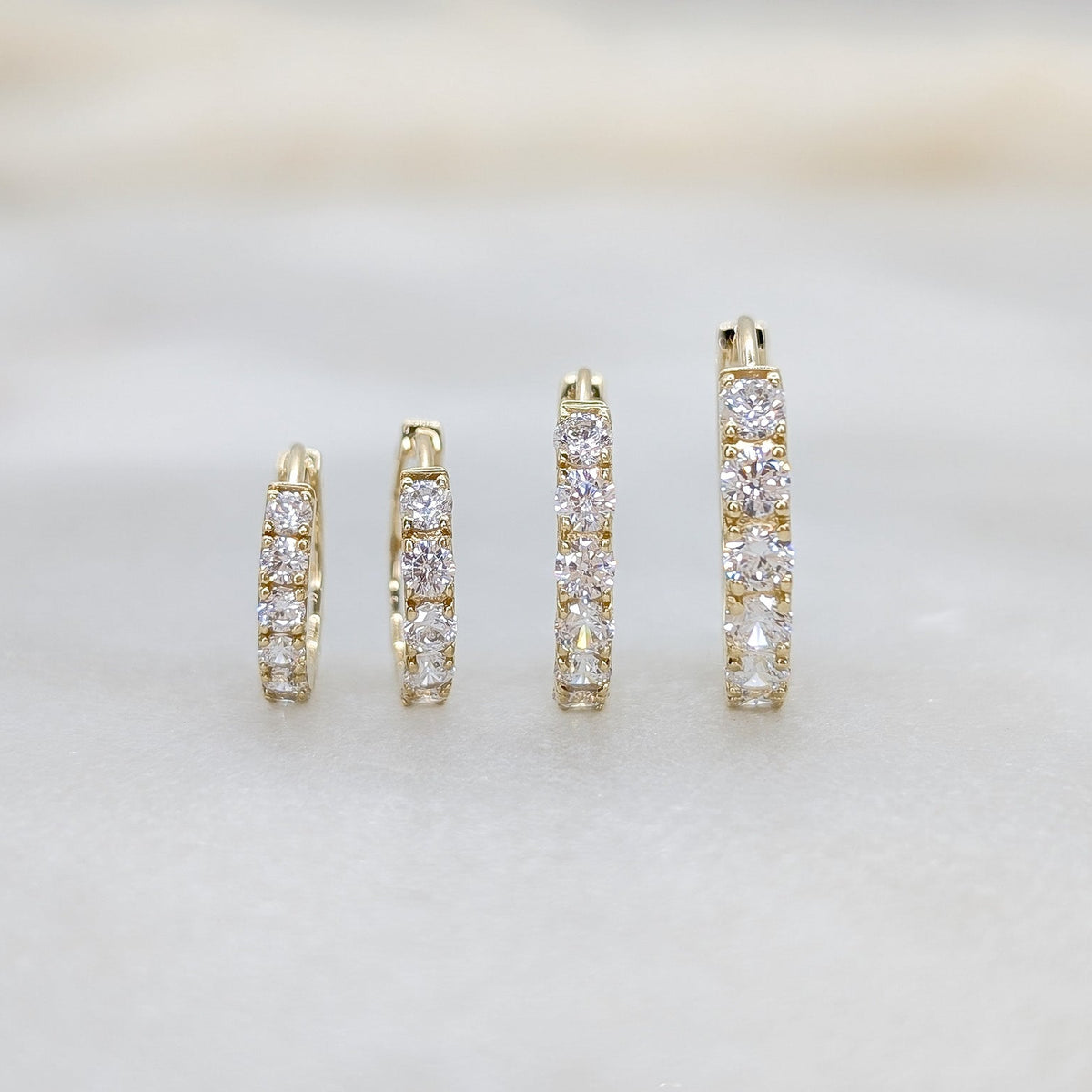 Pavé Hoop Earrings