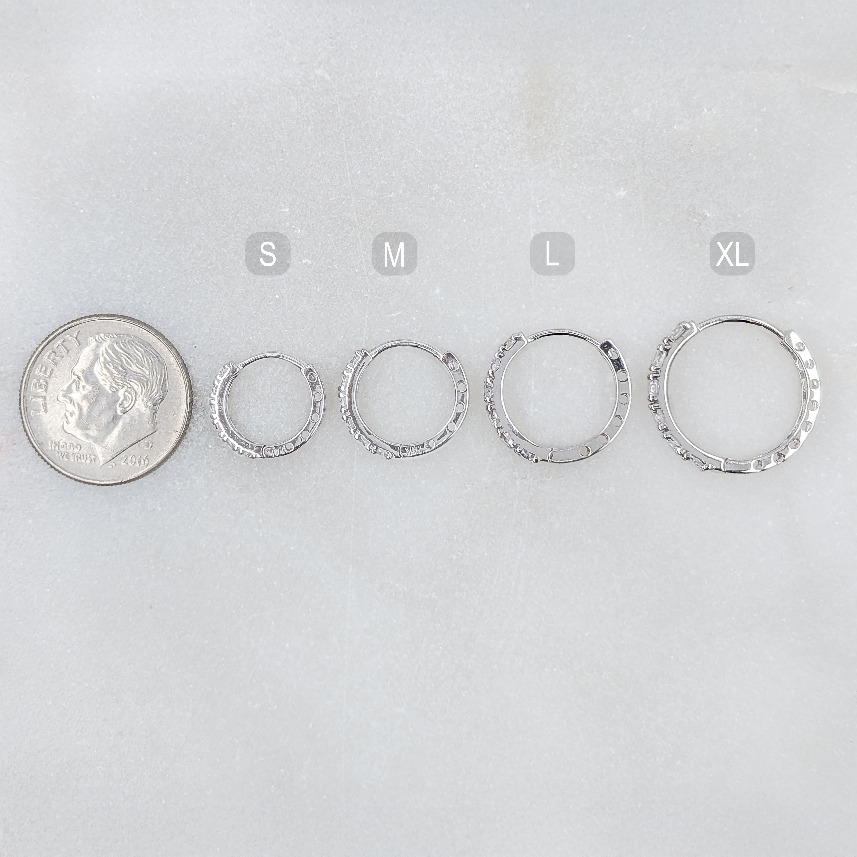Lab Grown Diamond Pavé Hoop Earrings