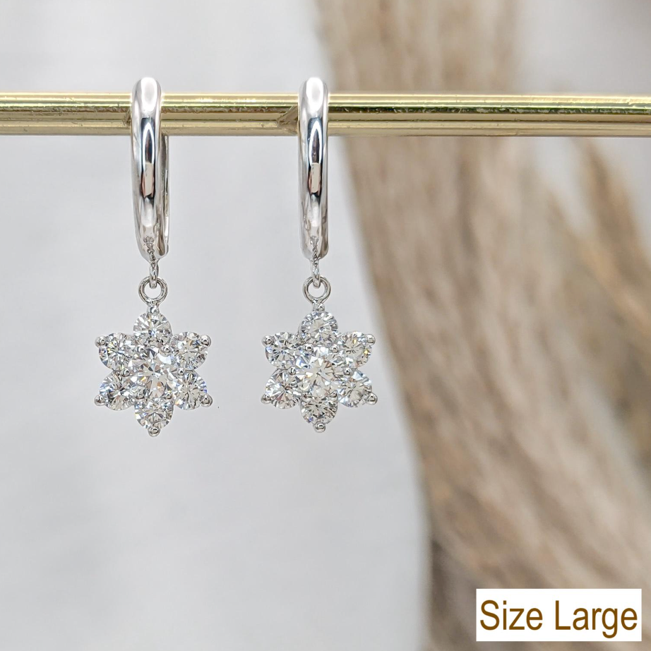 Buttercup Flower Hoop Earrings
